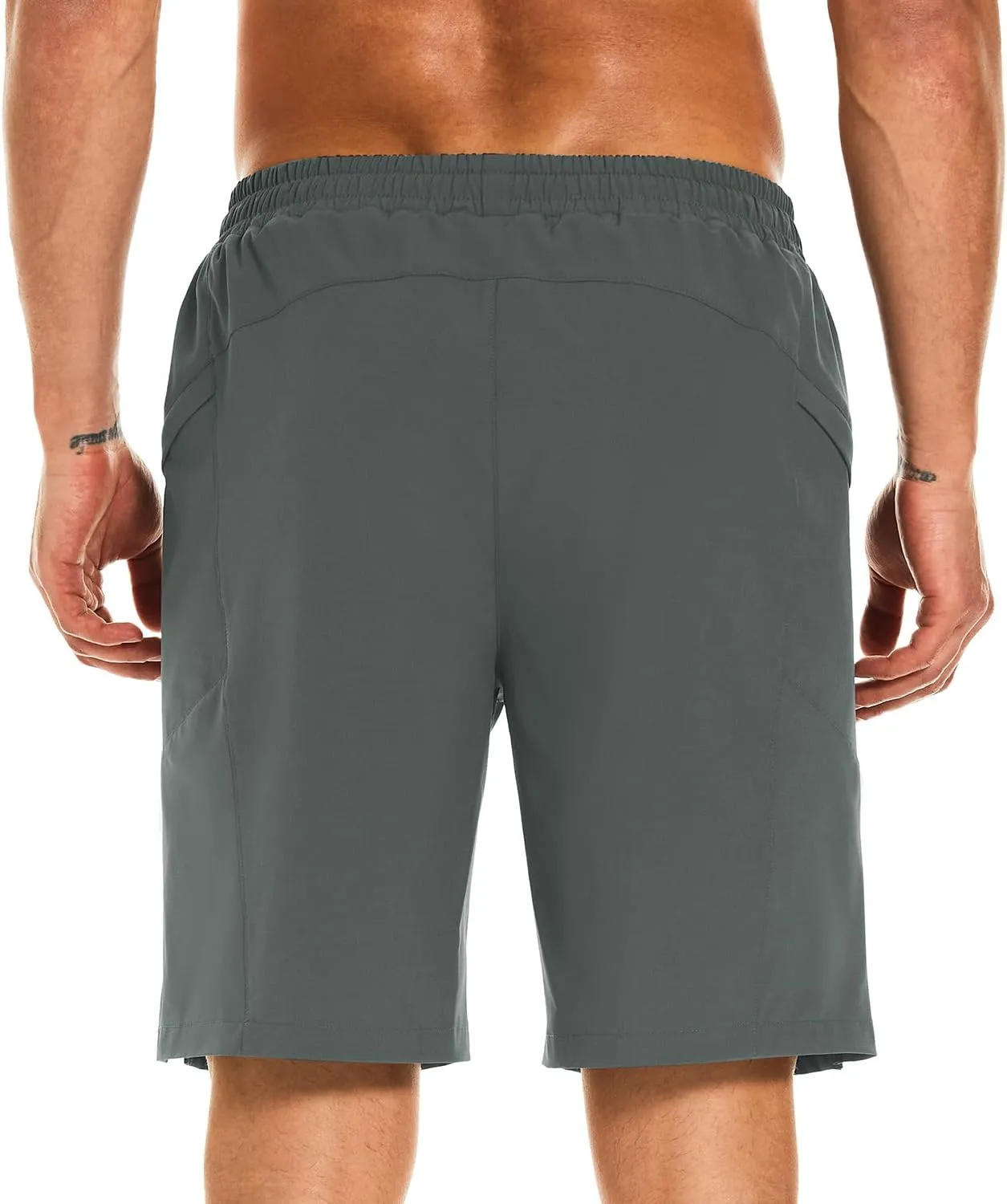 HODOSPORTS Mens Swim Trunks No Mesh Liner Mens Board Shorts 9 Inch Quick-Dry Bathing Suits with Zipper Pockets