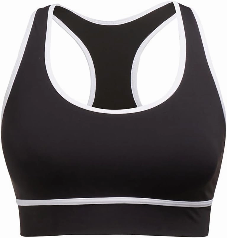 Holipick Women's Sports Bra Bikini Tops Racerback Swim Top Scoop Neck Bathing Suits Top Modest Padded Crop Tops Swimsuit Only