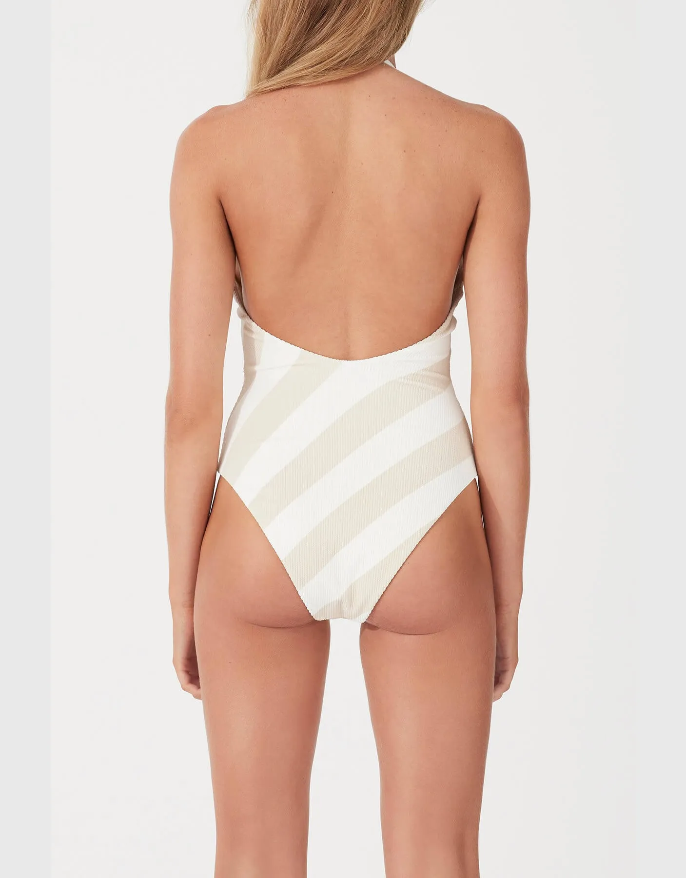 Husk Stripe Textured One Piece
