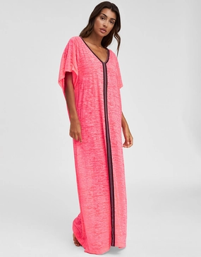 Inca Abaya Dress - Hot Pink