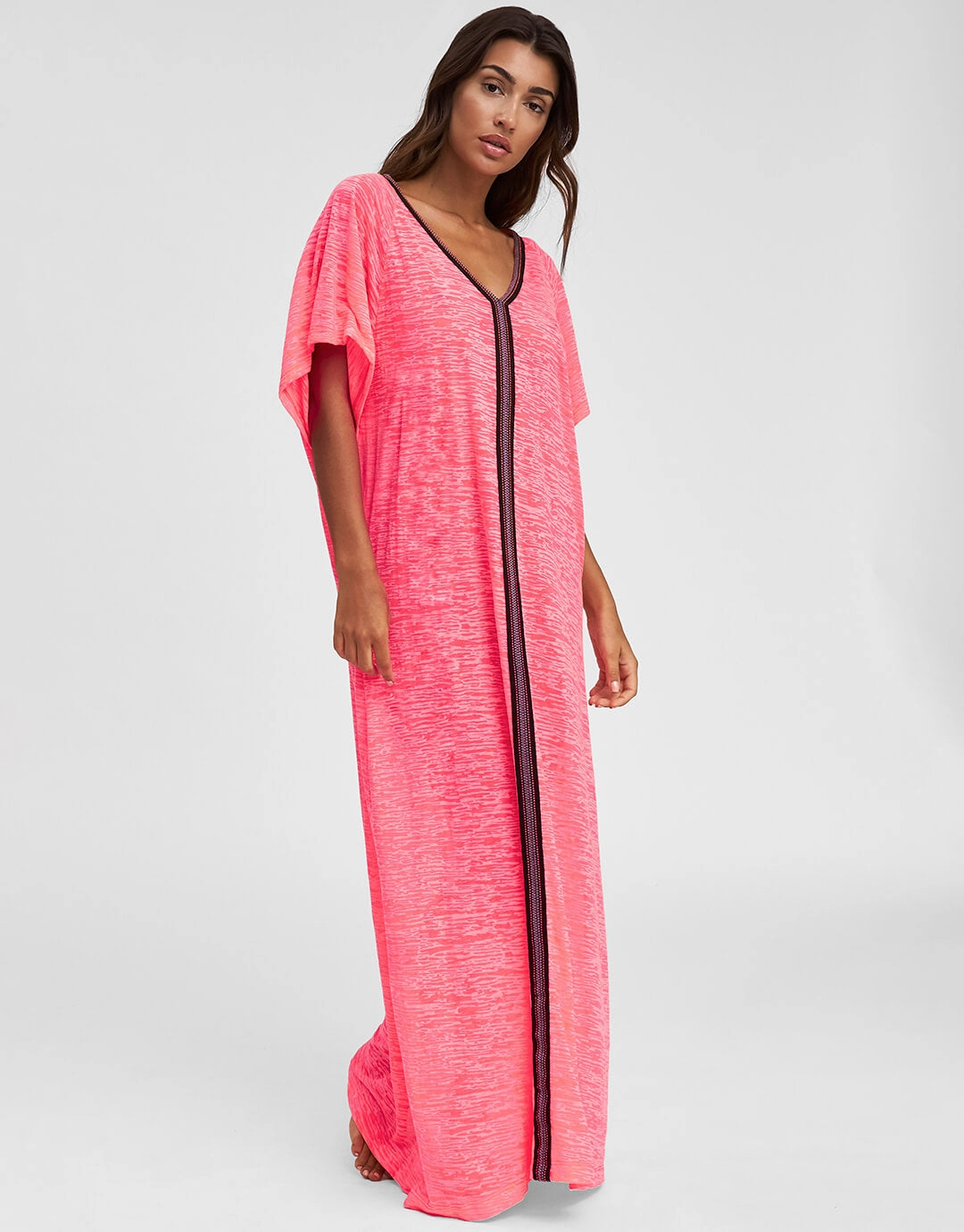 Inca Abaya Dress - Hot Pink