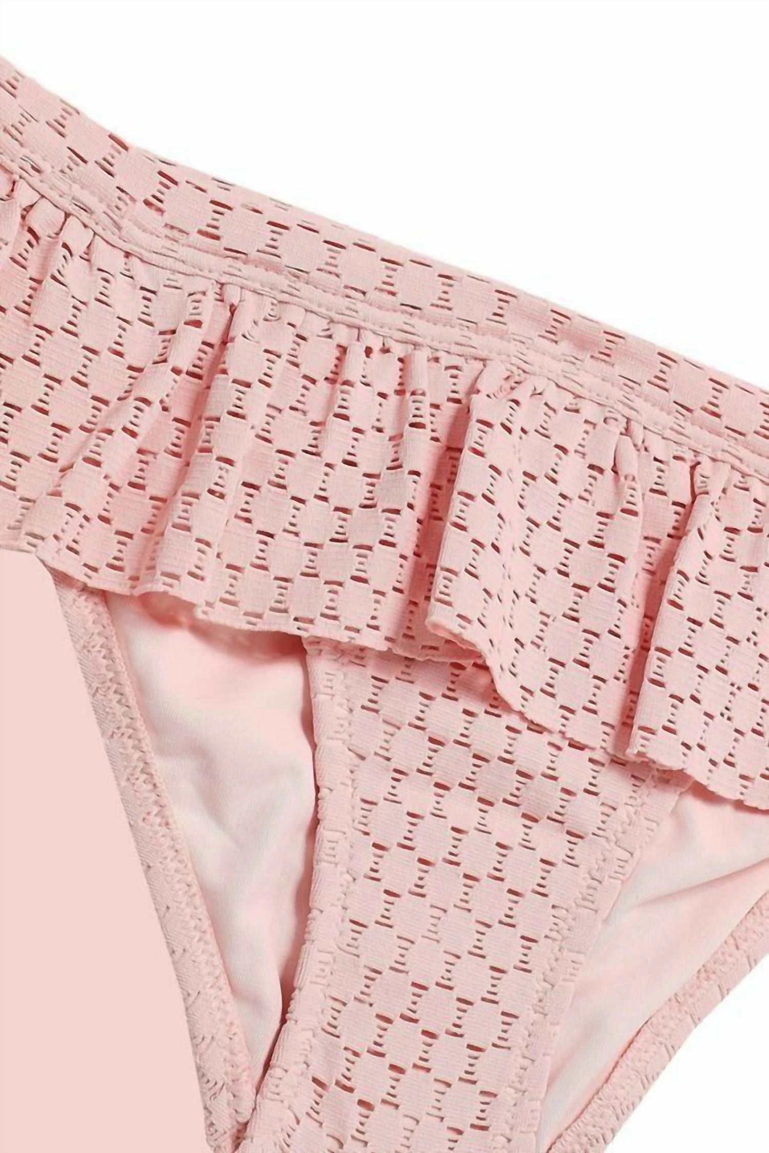 India Crochet Bikini Set In Blush