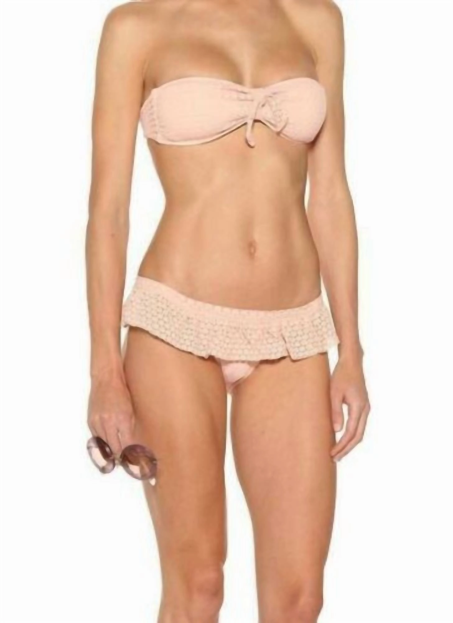 India Crochet Bikini Set In Blush