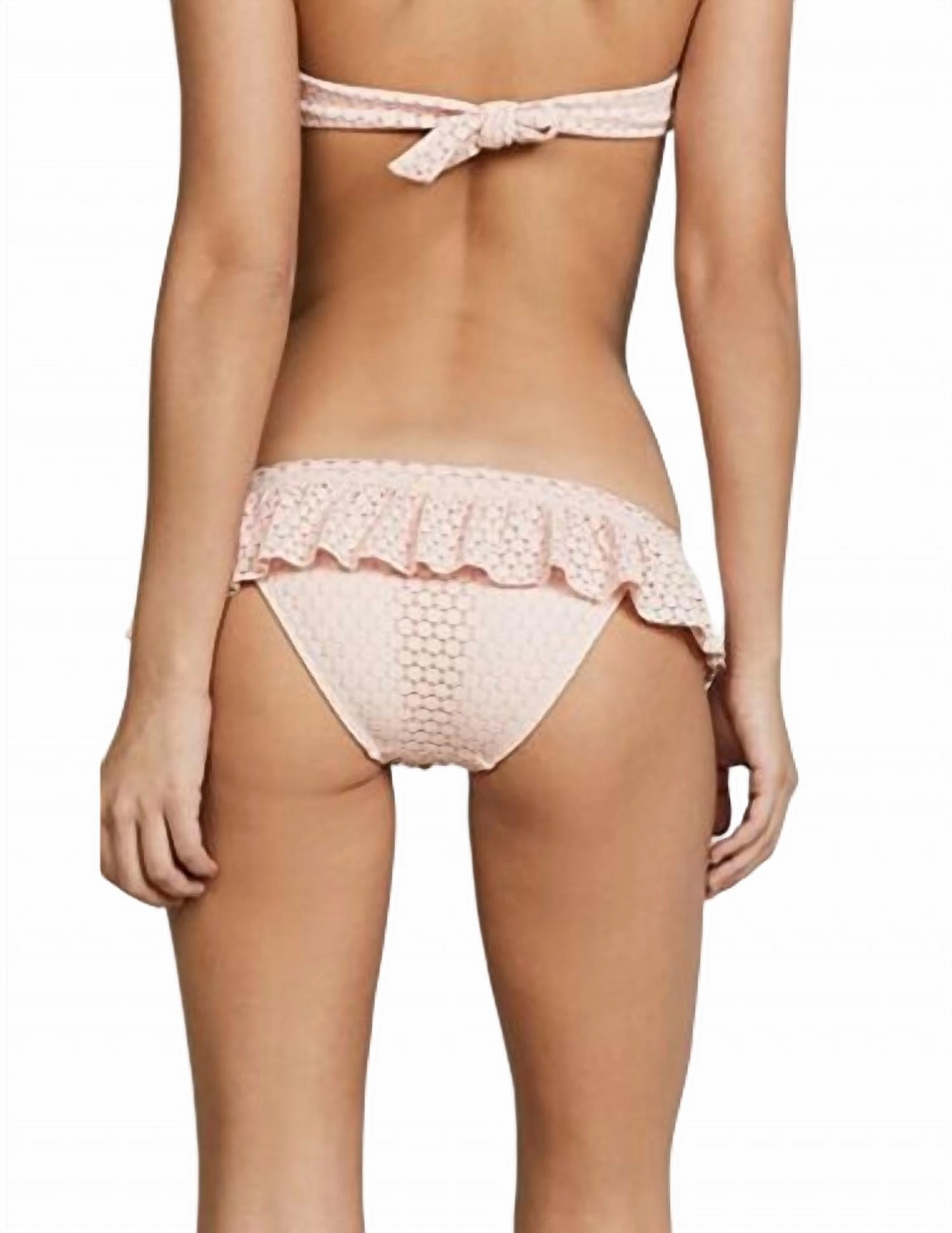 India Crochet Bikini Set In Blush