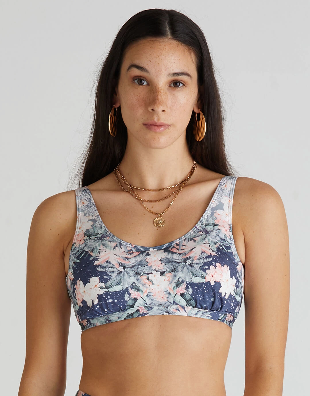 Indianic Ashley D/DD Cup Bikini Top - Floral