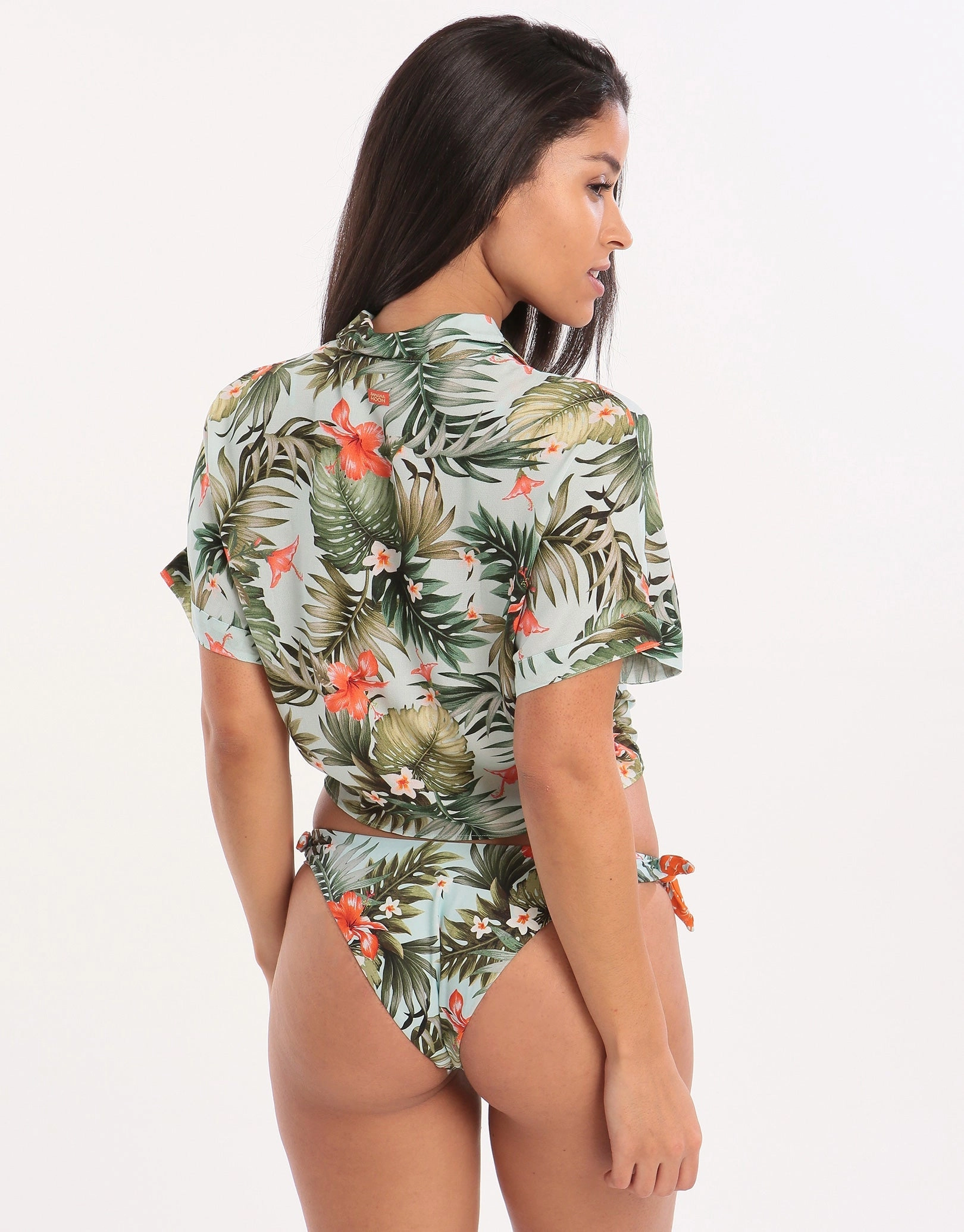 Iquitosvoil Kaimi Cropped Shirt - Sky