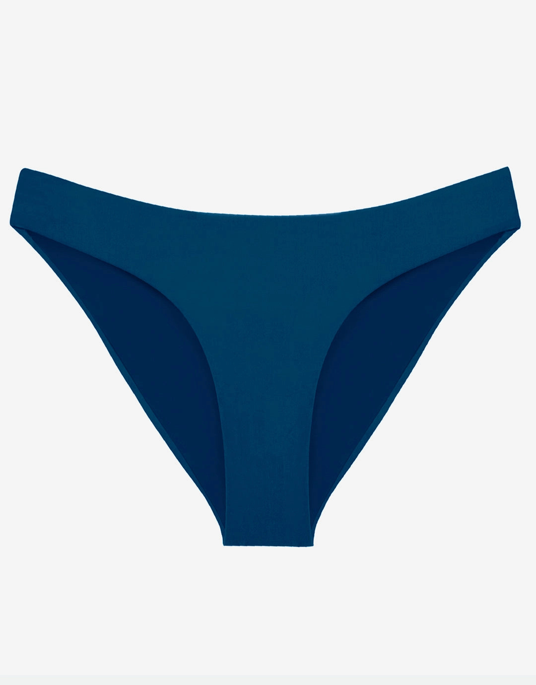 Island Blue Basic Ruched Full Bikini Pant - Blue