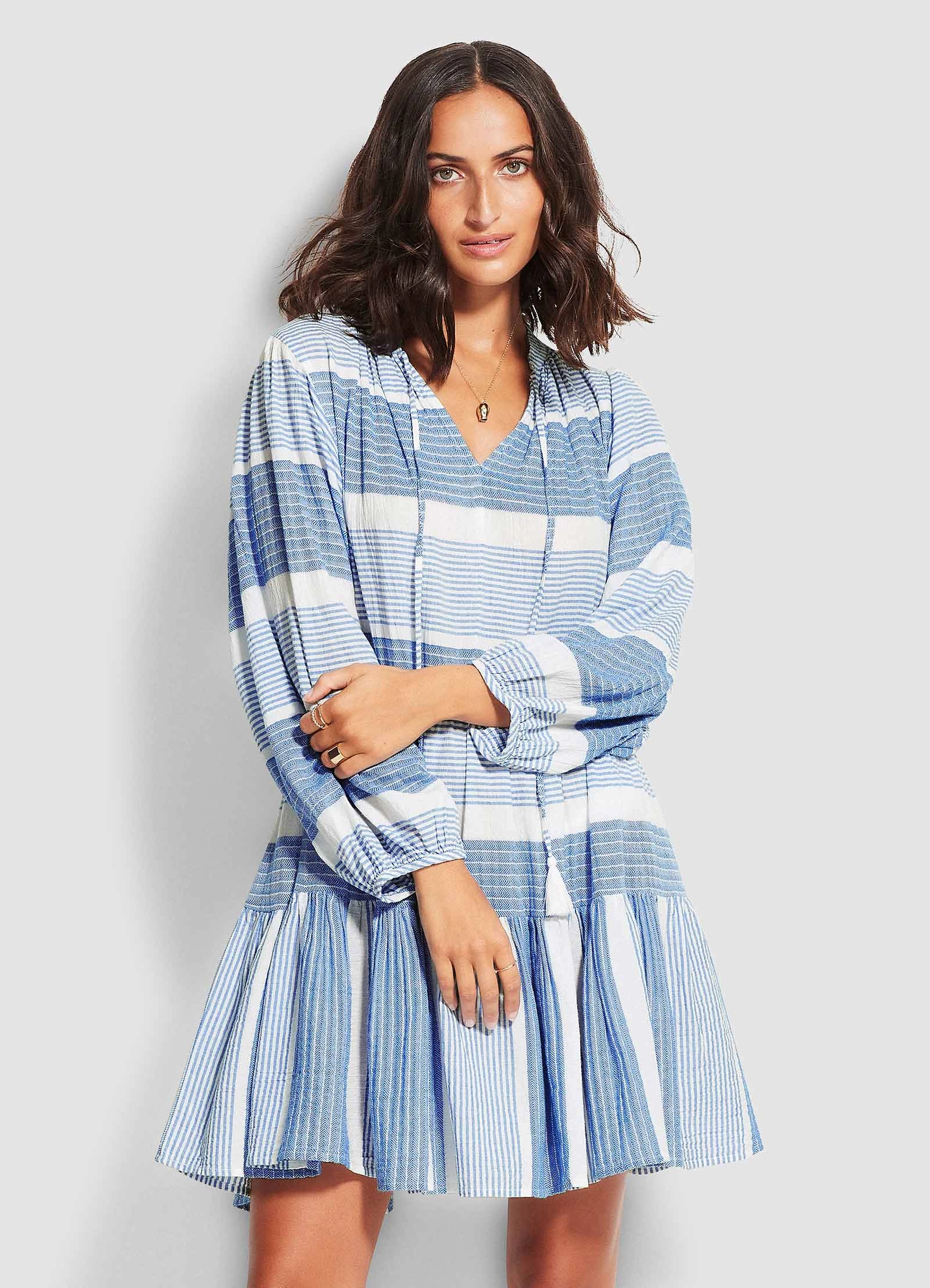 Jacquard Dress  - Blue