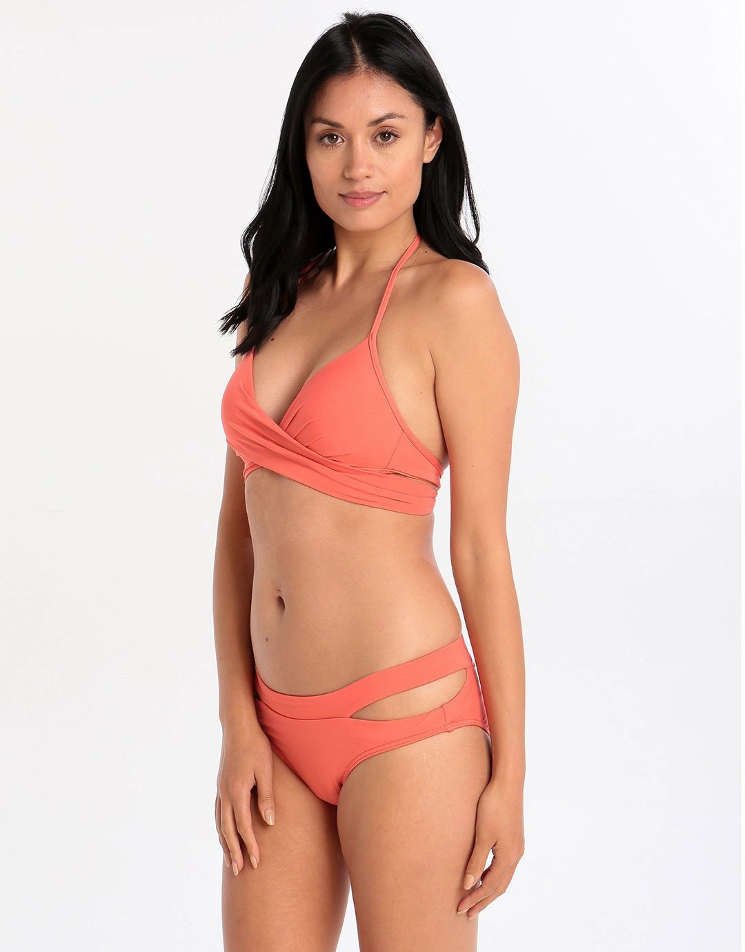 Jetset Banded Regular Side Split Pant - Coral