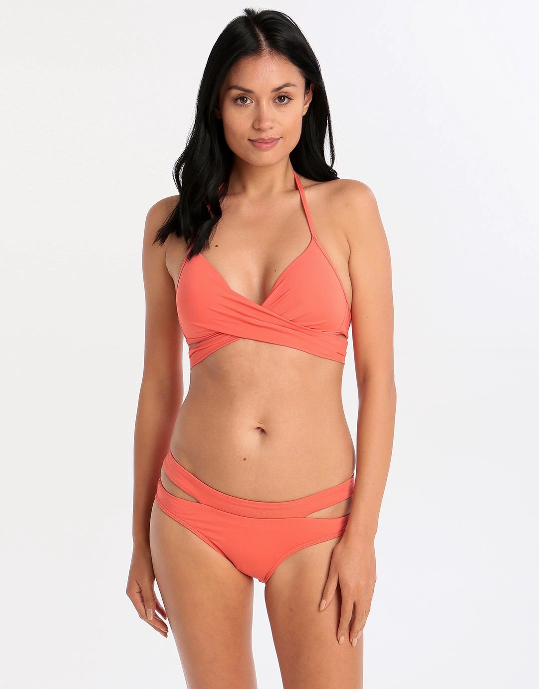 Jetset Banded Regular Side Split Pant - Coral