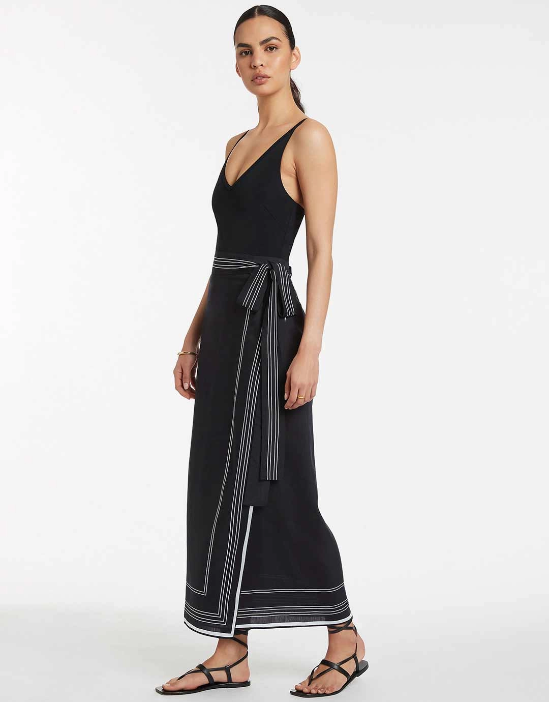 Jetset Tie Sarong - Black