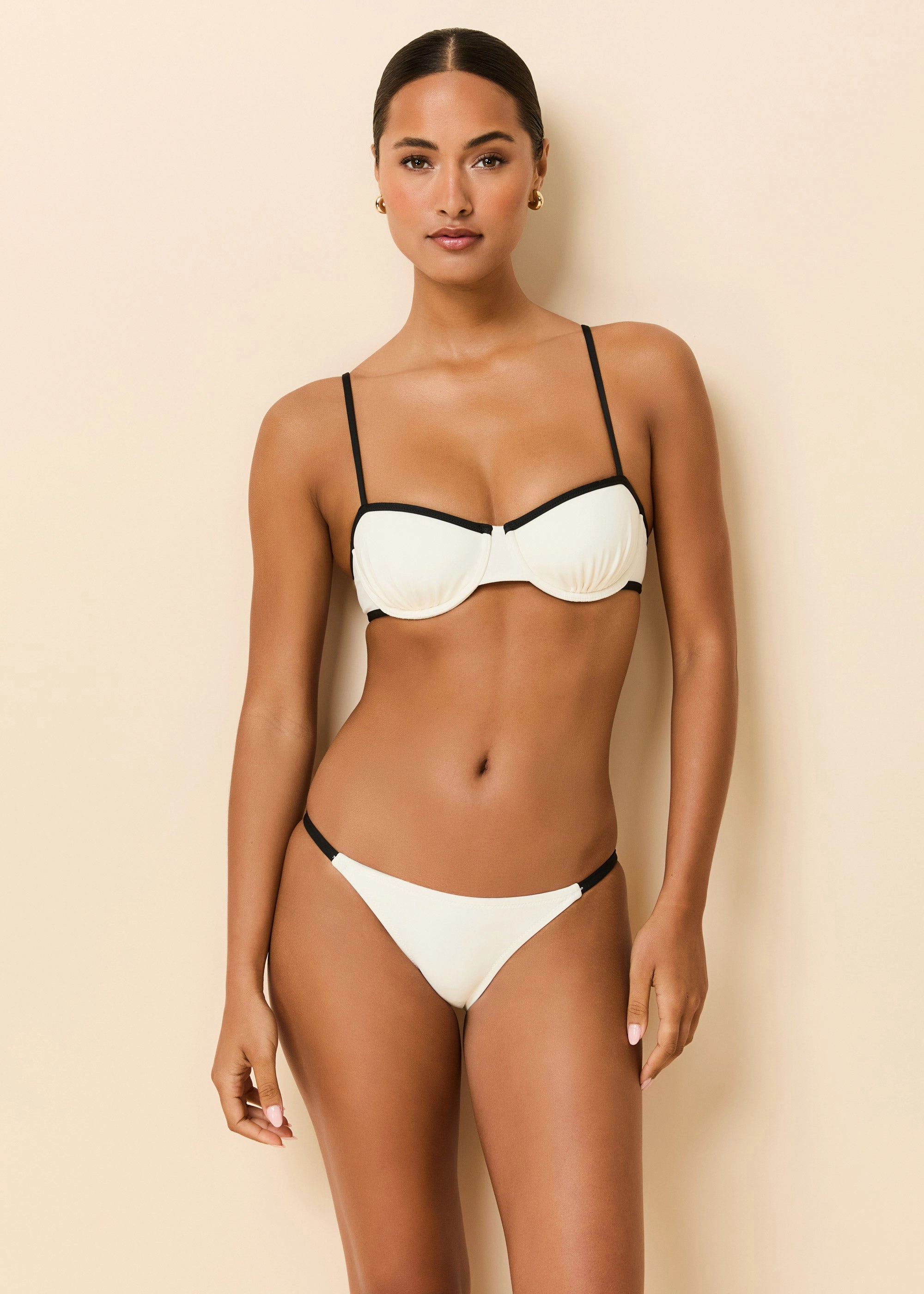 Jordana Bikini Top Brule / Noir