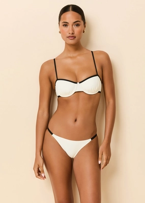 Jordana Bikini Top Brule / Noir