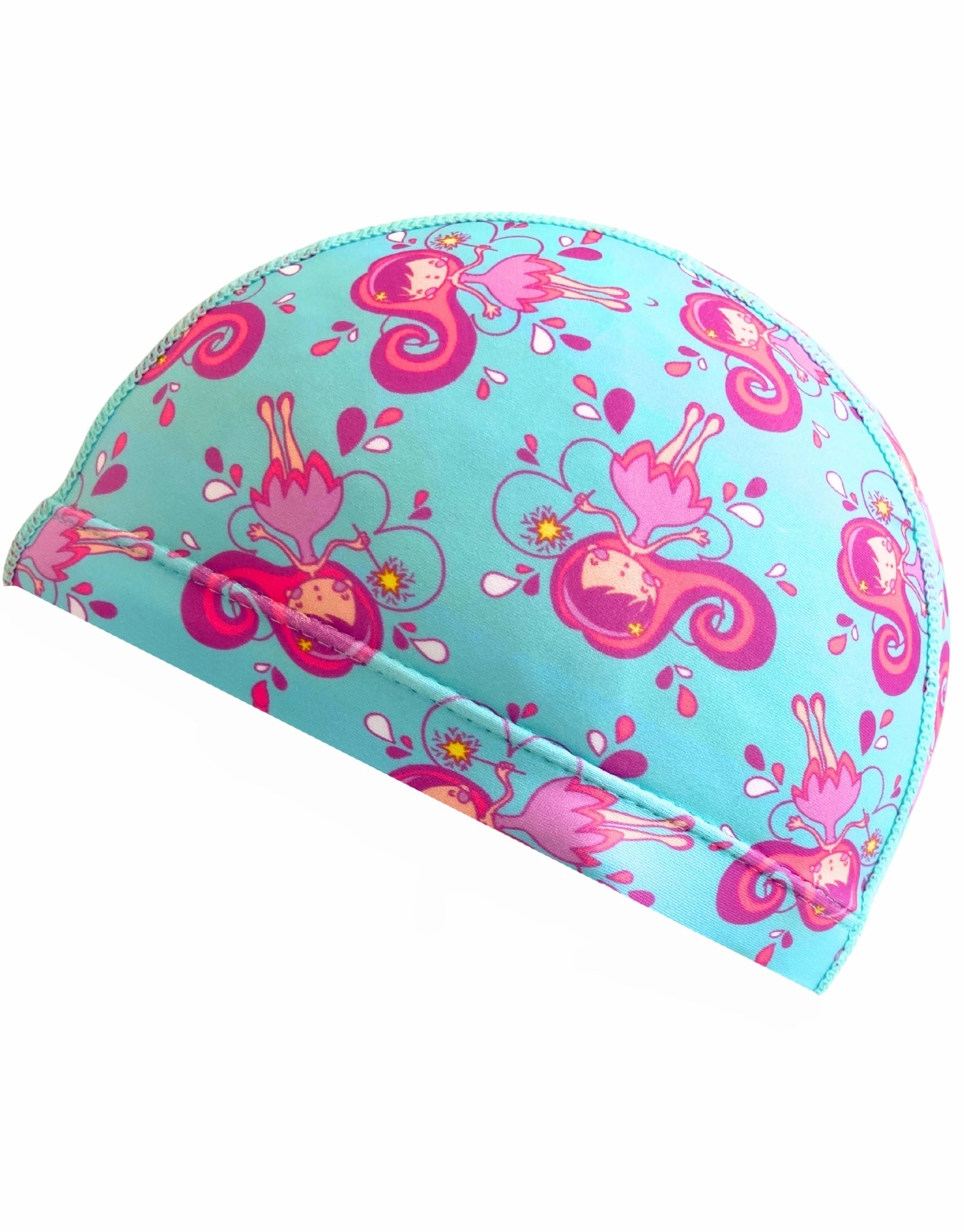 Junior Fun Patterns Lycra Swim Cap