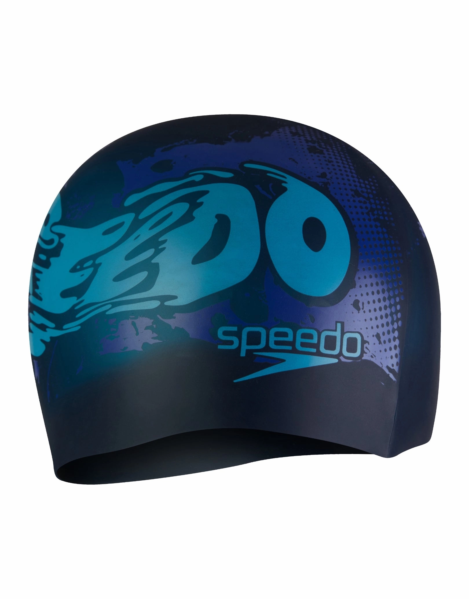 Junior Slogan Print Silicone Swim Cap