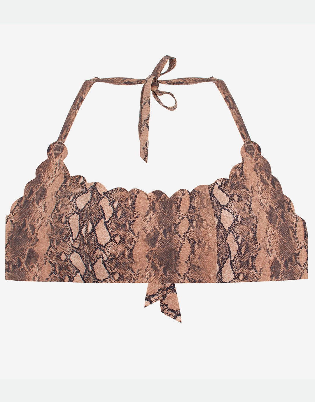 KaaReversible Seamless Wave Bikini Top - Animal
