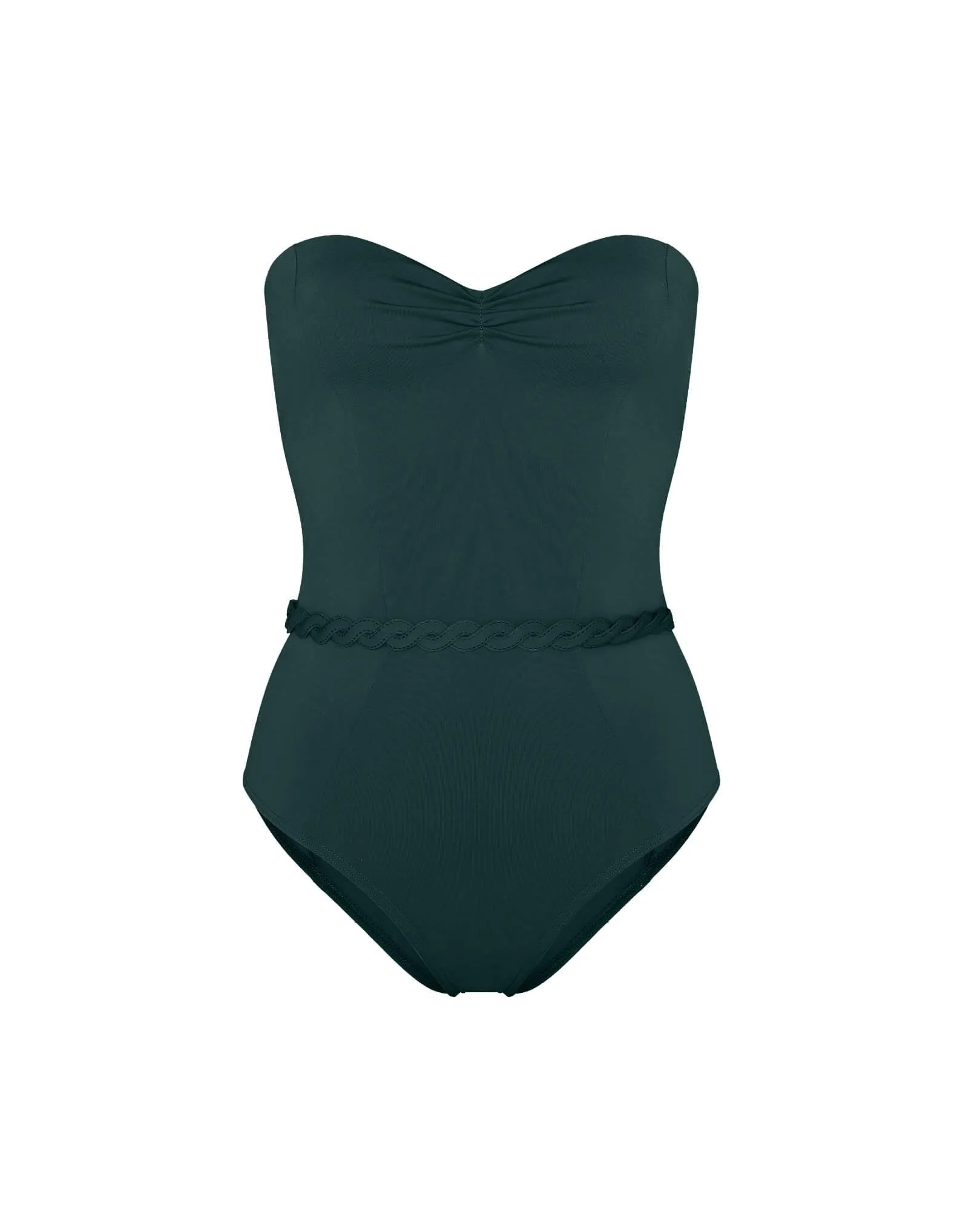 Kaia Bandeau One Piece with Padding Botanical Green