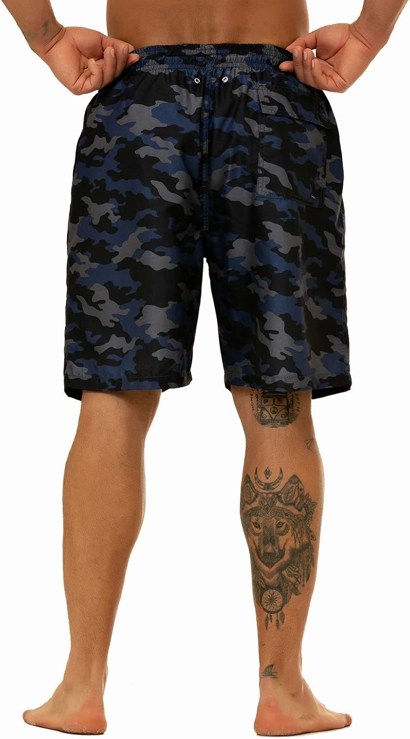 KAILUA SURF Big and Tall Mens Swim Trunks, 9" Mens Designer Bathing Suit Boardshorts
