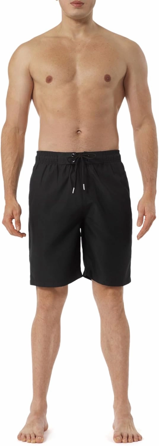 KAILUA SURF Mens Swim Trunks Long, Quick Dry Boardshorts, 9 Inches Inseam Bathing Suits with Mesh Lining