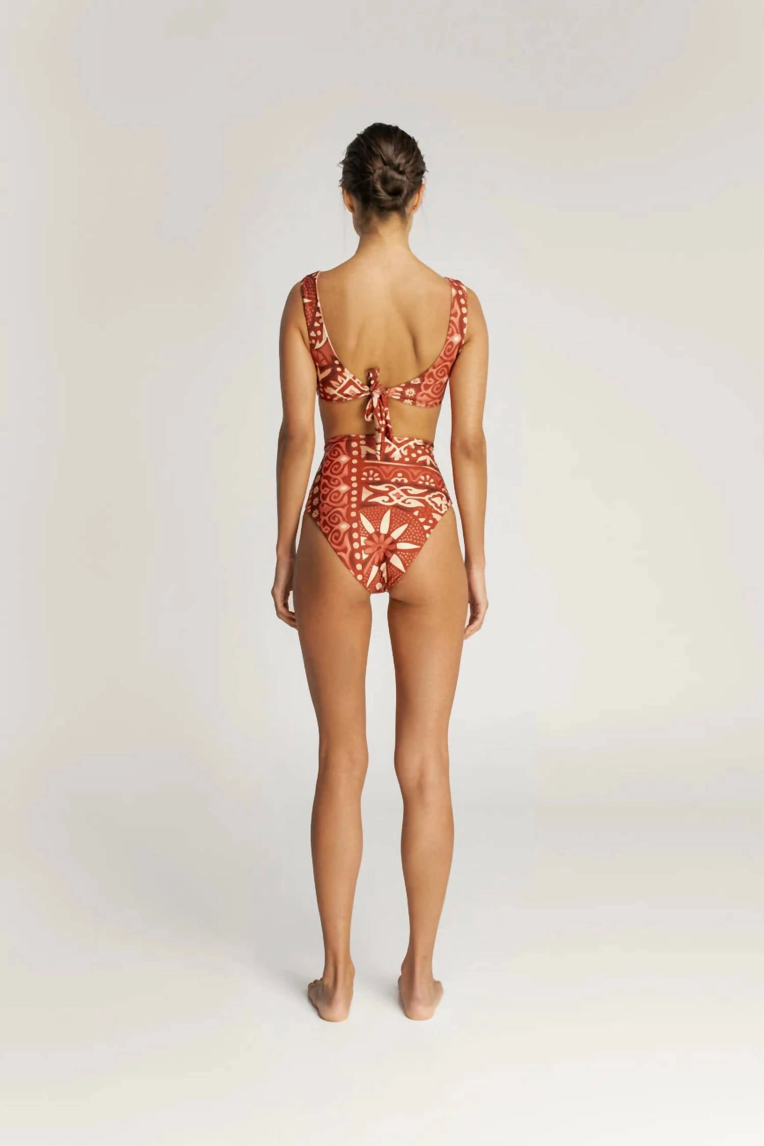 Kala Reversible Bikini Top In Rubi