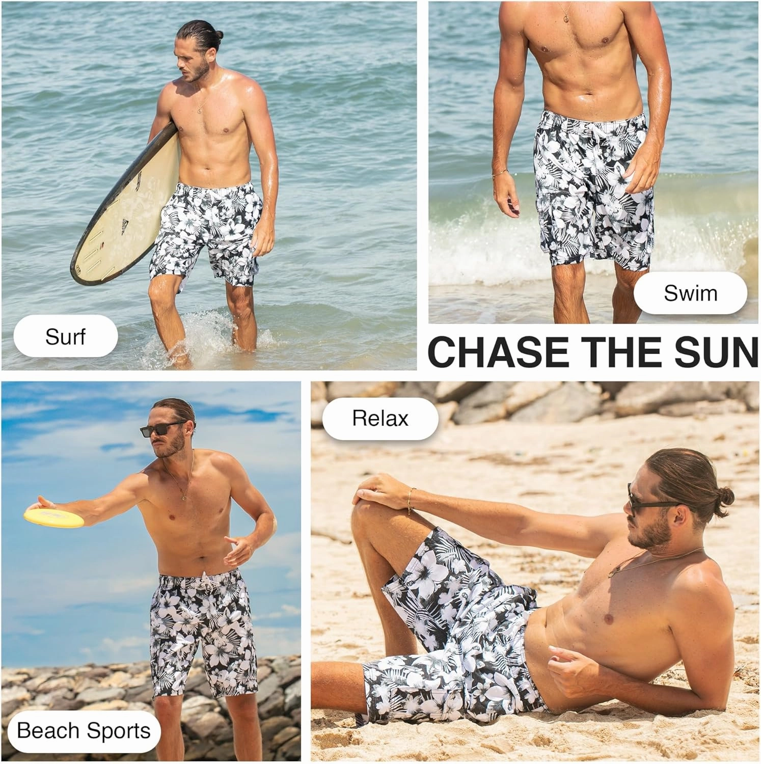 Kanu Surf Men's Infinite Swim Trunks (Regular & Extended Sizes)