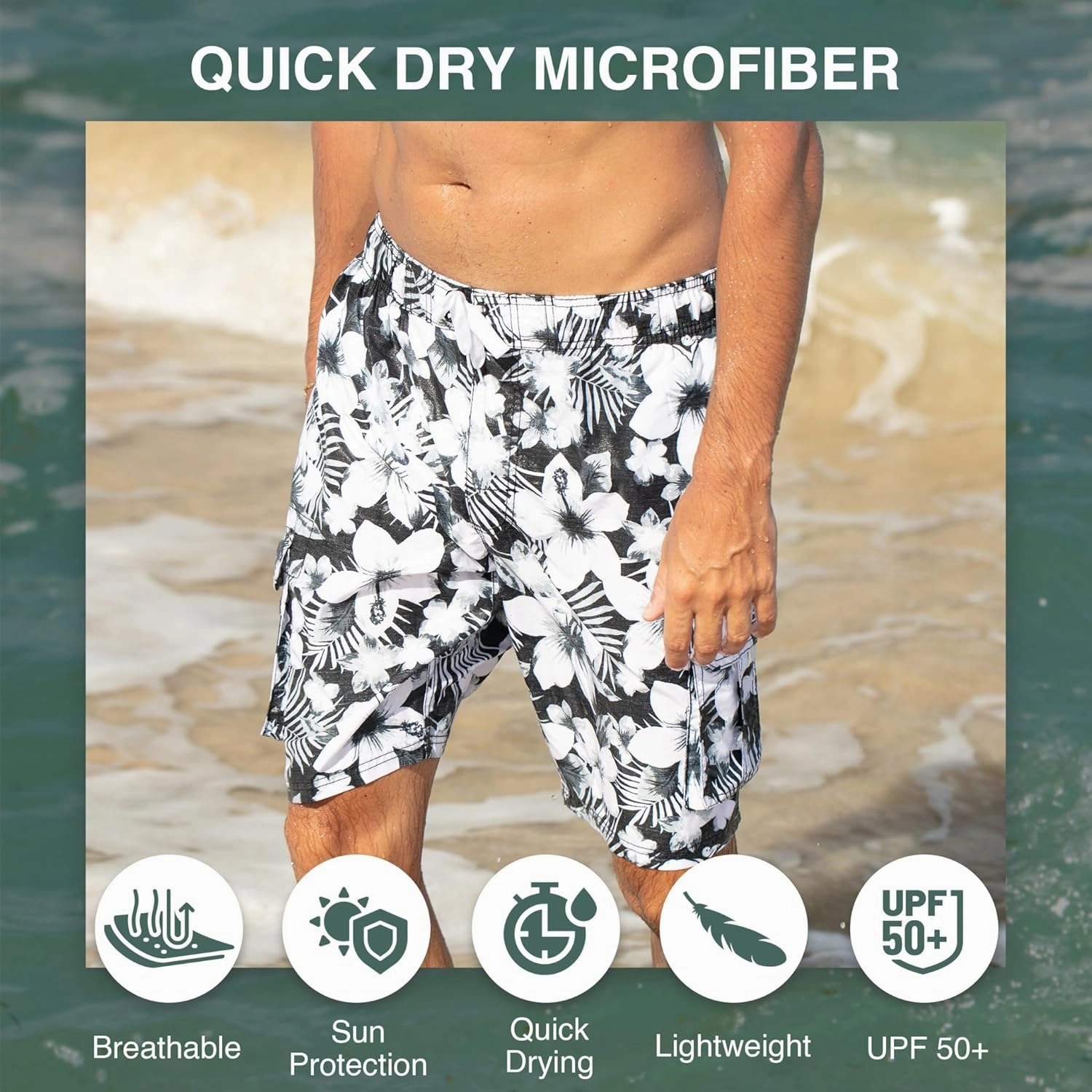 Kanu Surf Men's Infinite Swim Trunks (Regular & Extended Sizes)