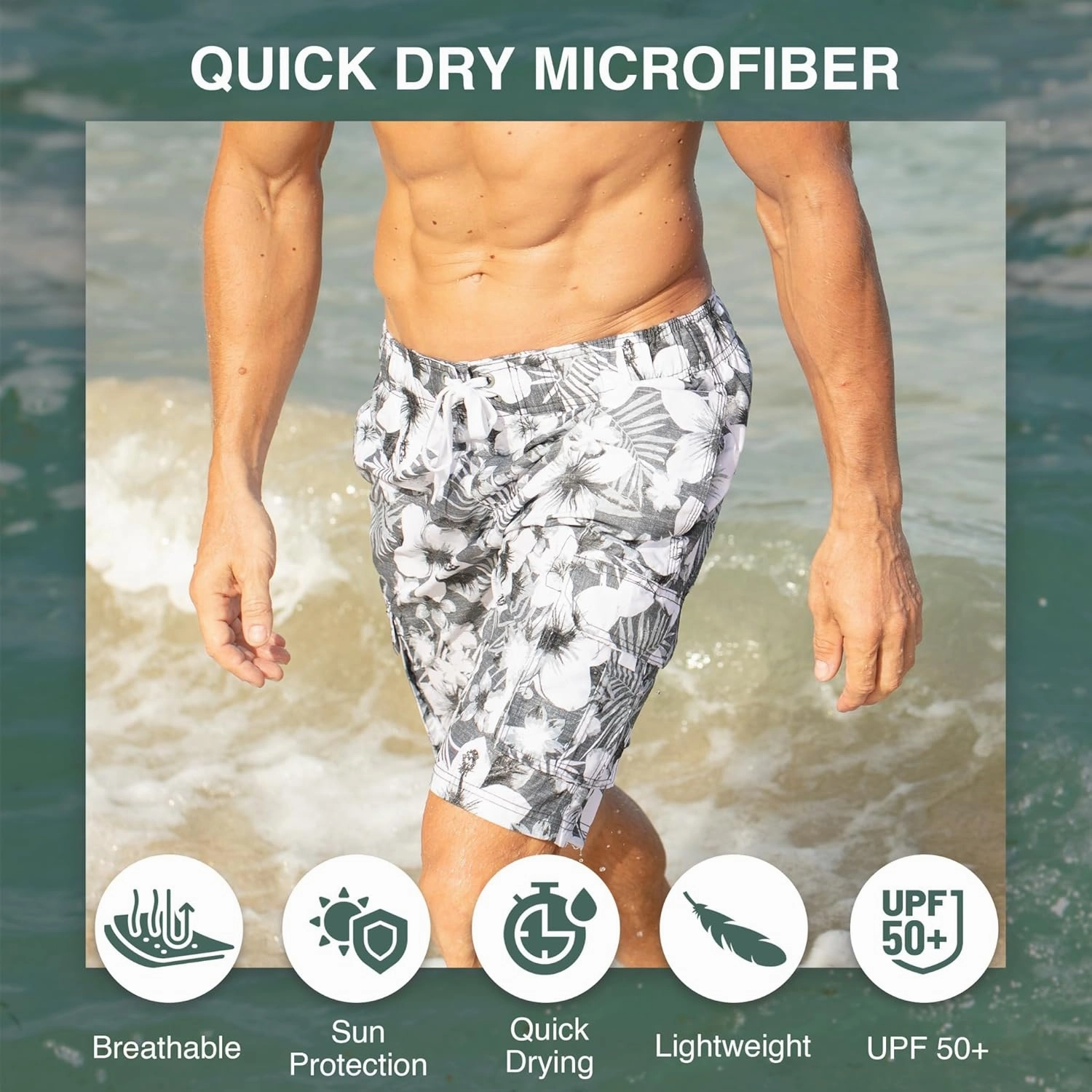 Kanu Surf Men's Infinite Swim Trunks (Regular & Extended Sizes)