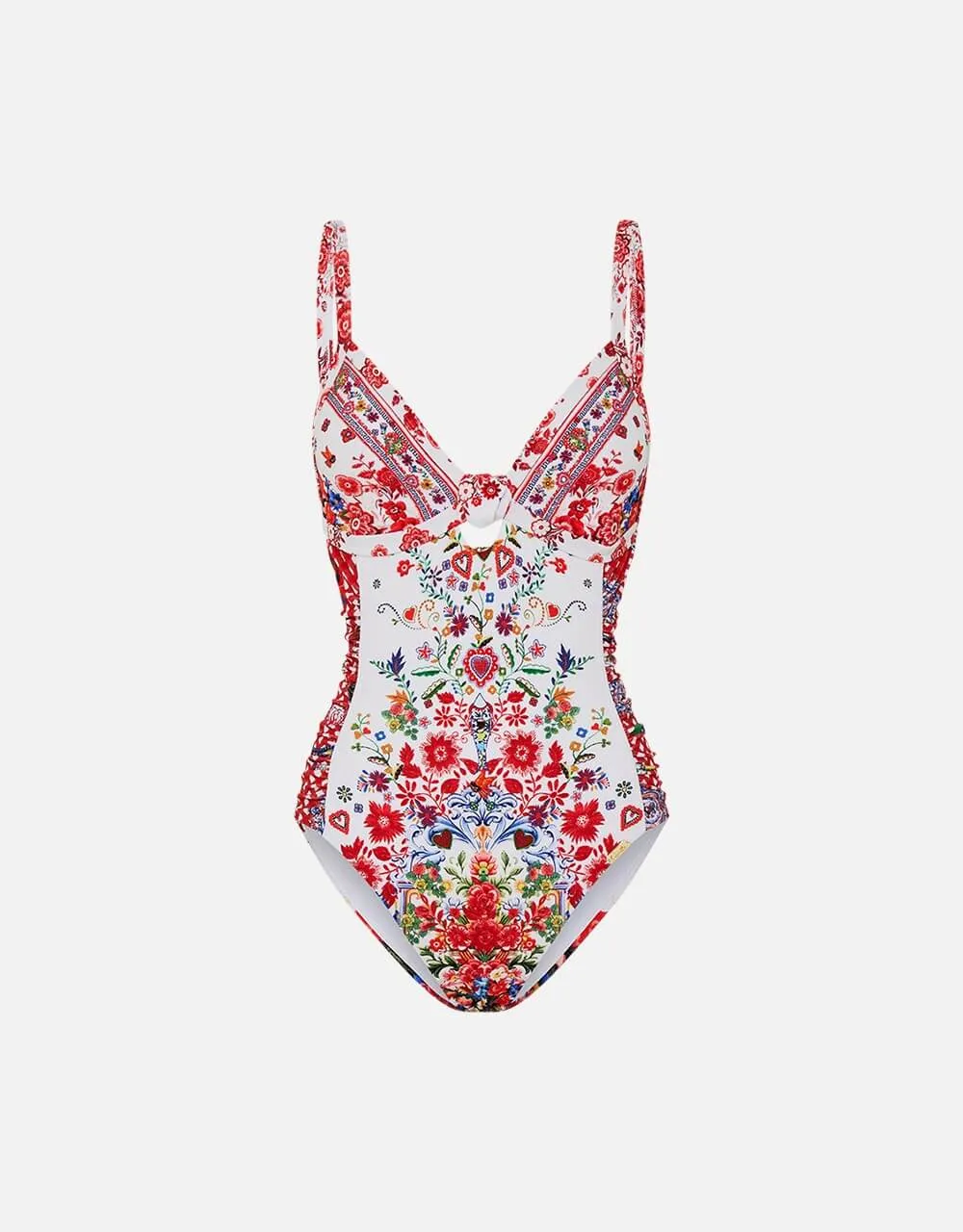 Knot Front Paneled One Piece, Faith Luck & Justice C-D Cups