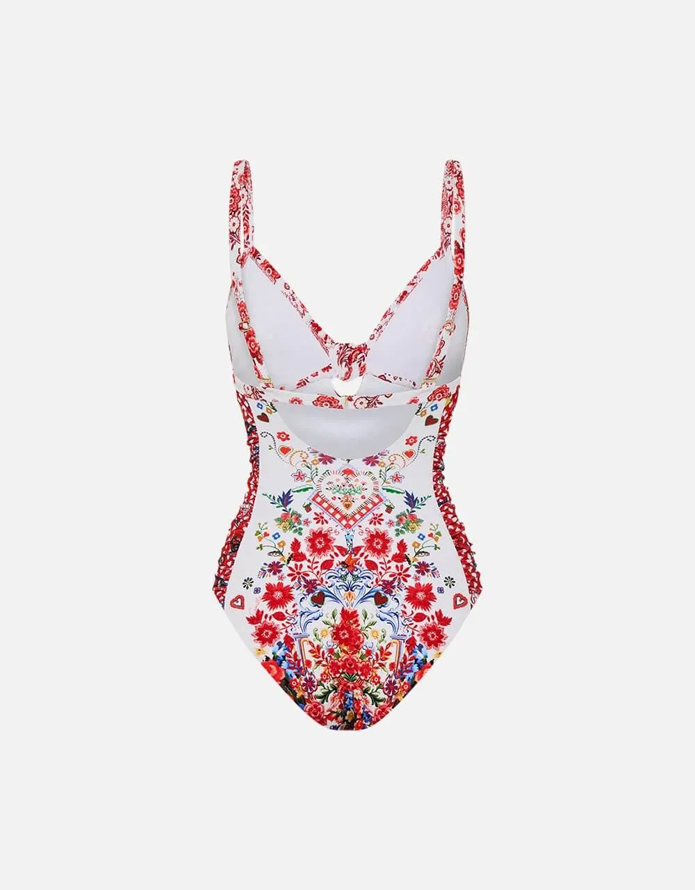 Knot Front Paneled One Piece, Faith Luck & Justice C-D Cups