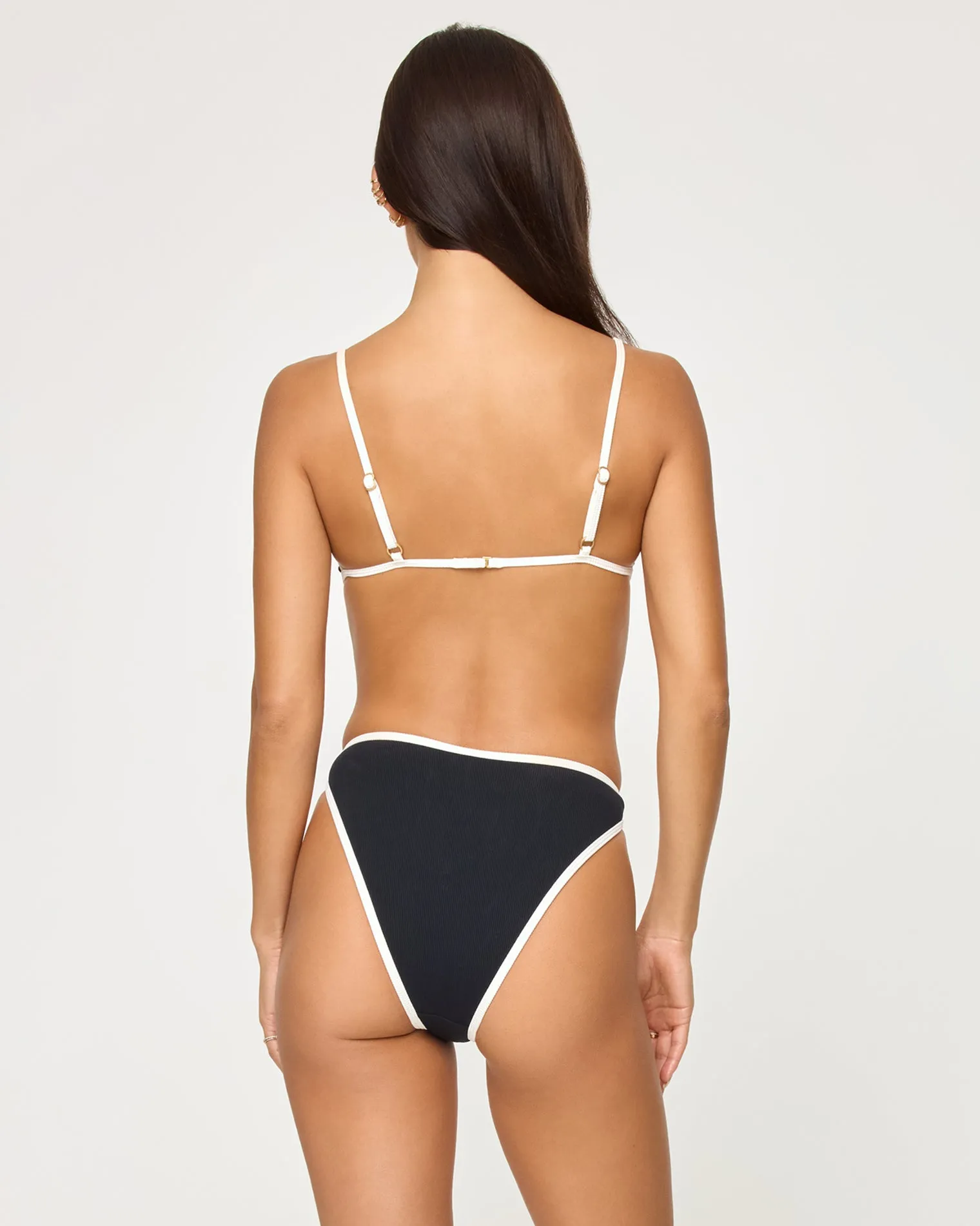 Kourt Bikini Bottom - Black-Cream
