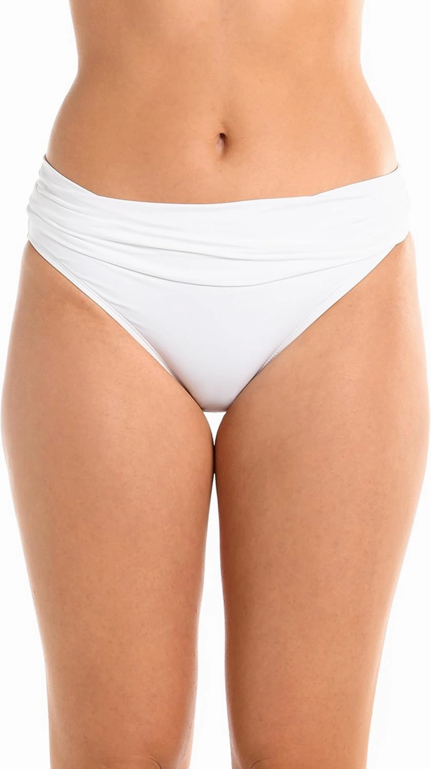 La Blanca Women's Island Goddess Halter Triangle Swimsuit Top & Hipster Swimsuit Bottom