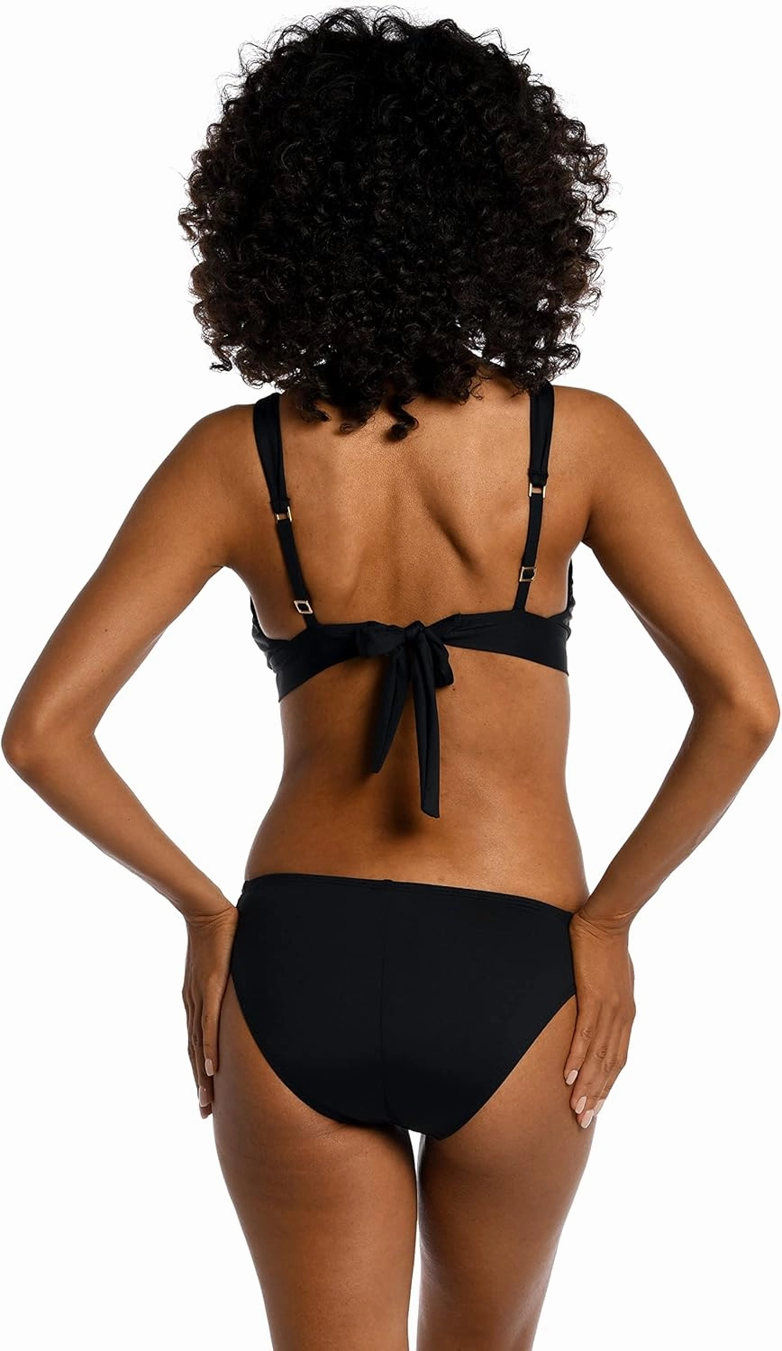 La Blanca Women's Standard Island Goddess Over The Shoulder Triangle Swimsuit Top