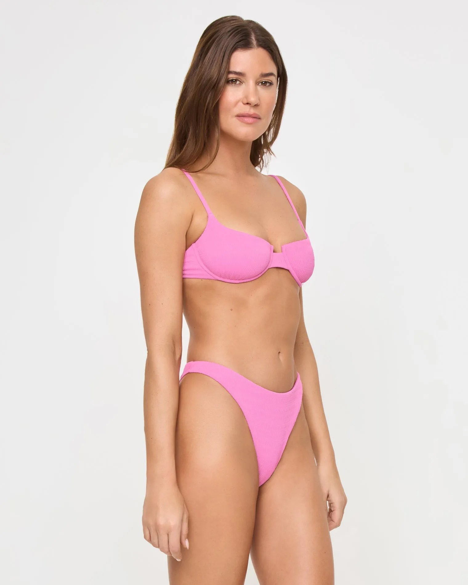 Leilani Bikini Bottom - Hottest Pink