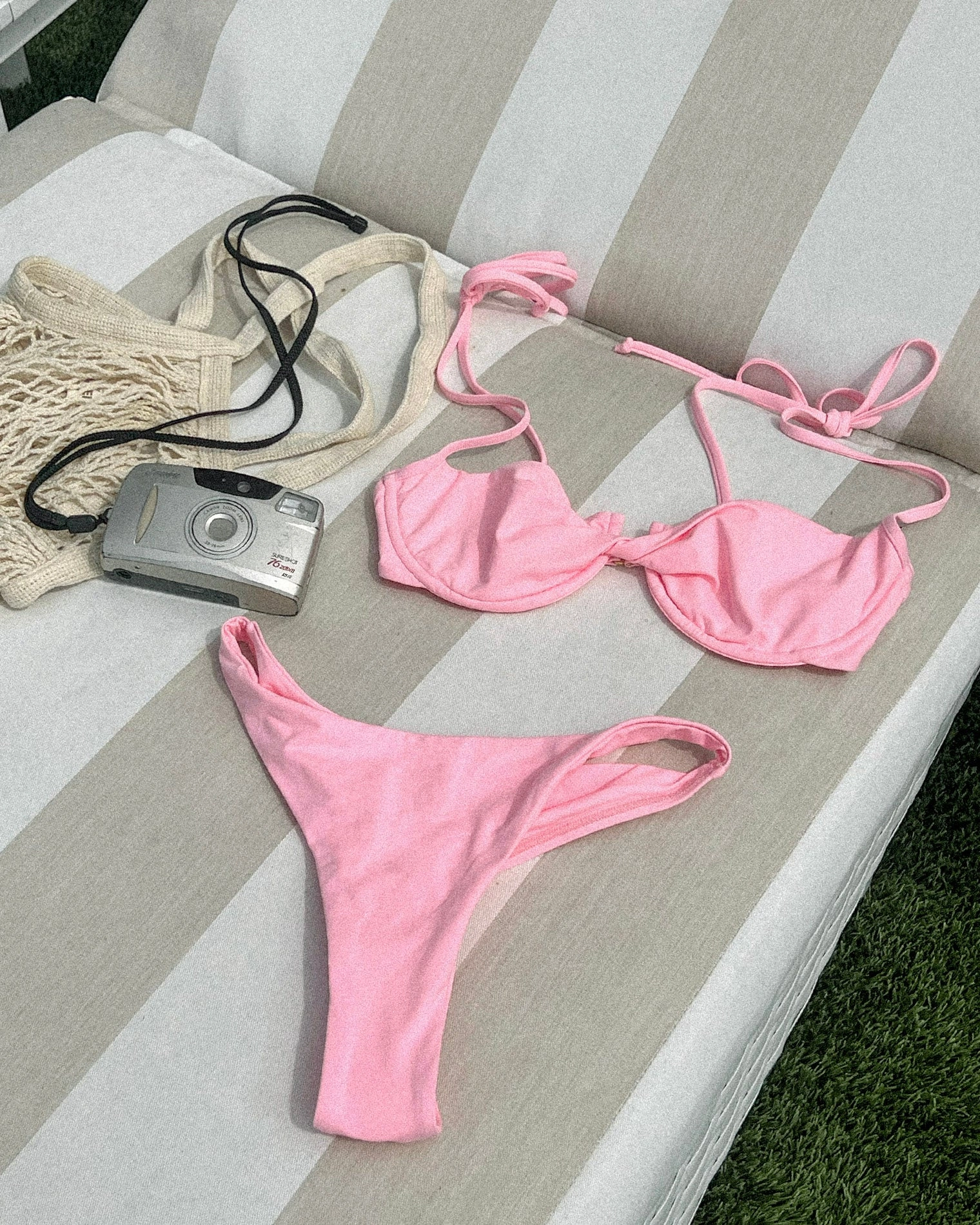 Leilani Bikini Bottom - Crystal Pink