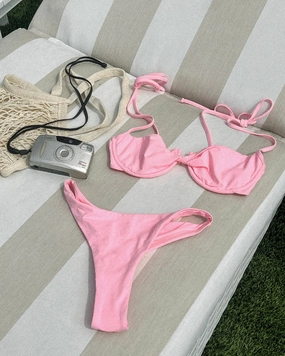 Leilani Bikini Bottom - Crystal Pink