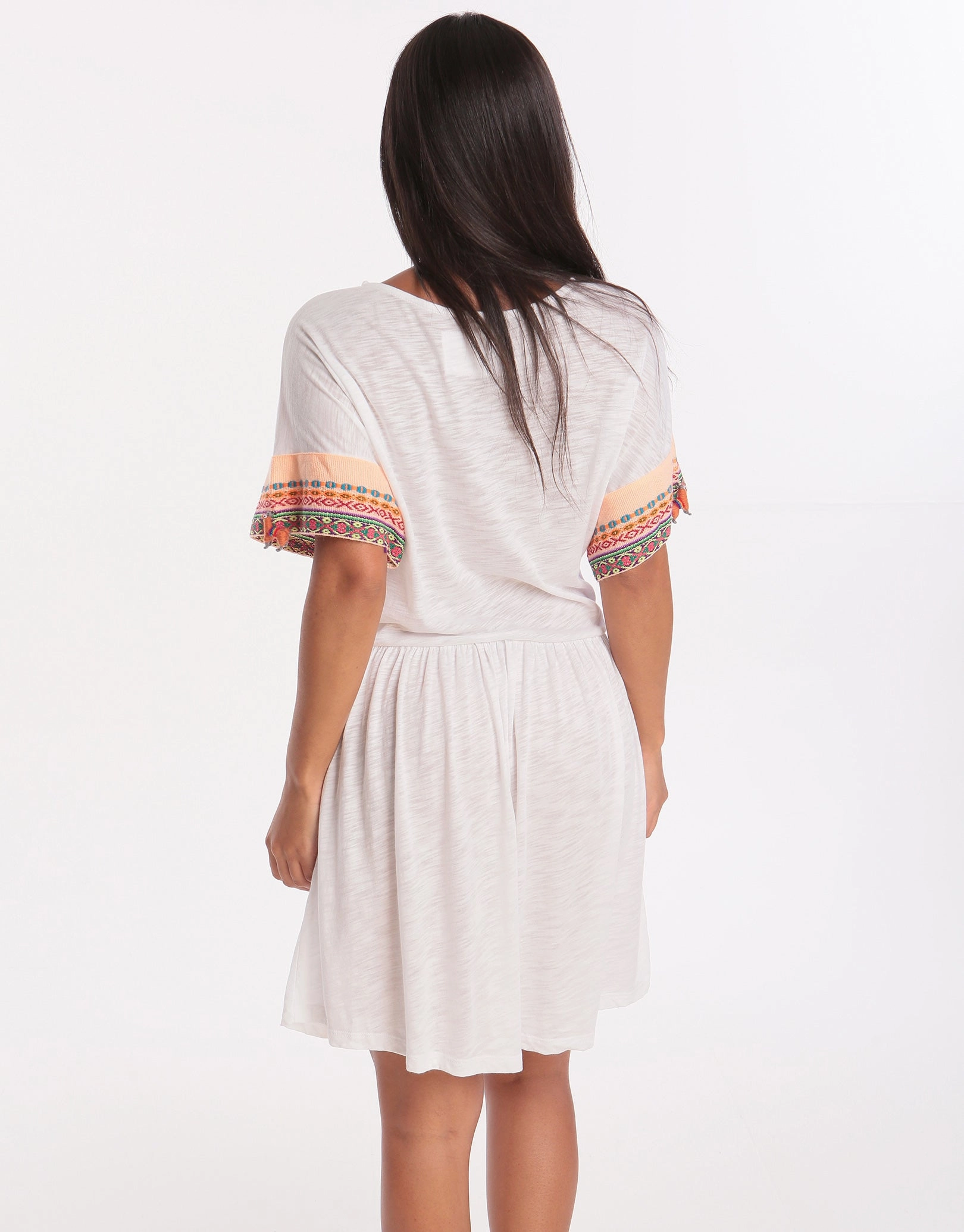 Little Llama Dress - White