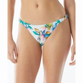 Lizzie Womens Printed Shirred Swim Bottom Separates