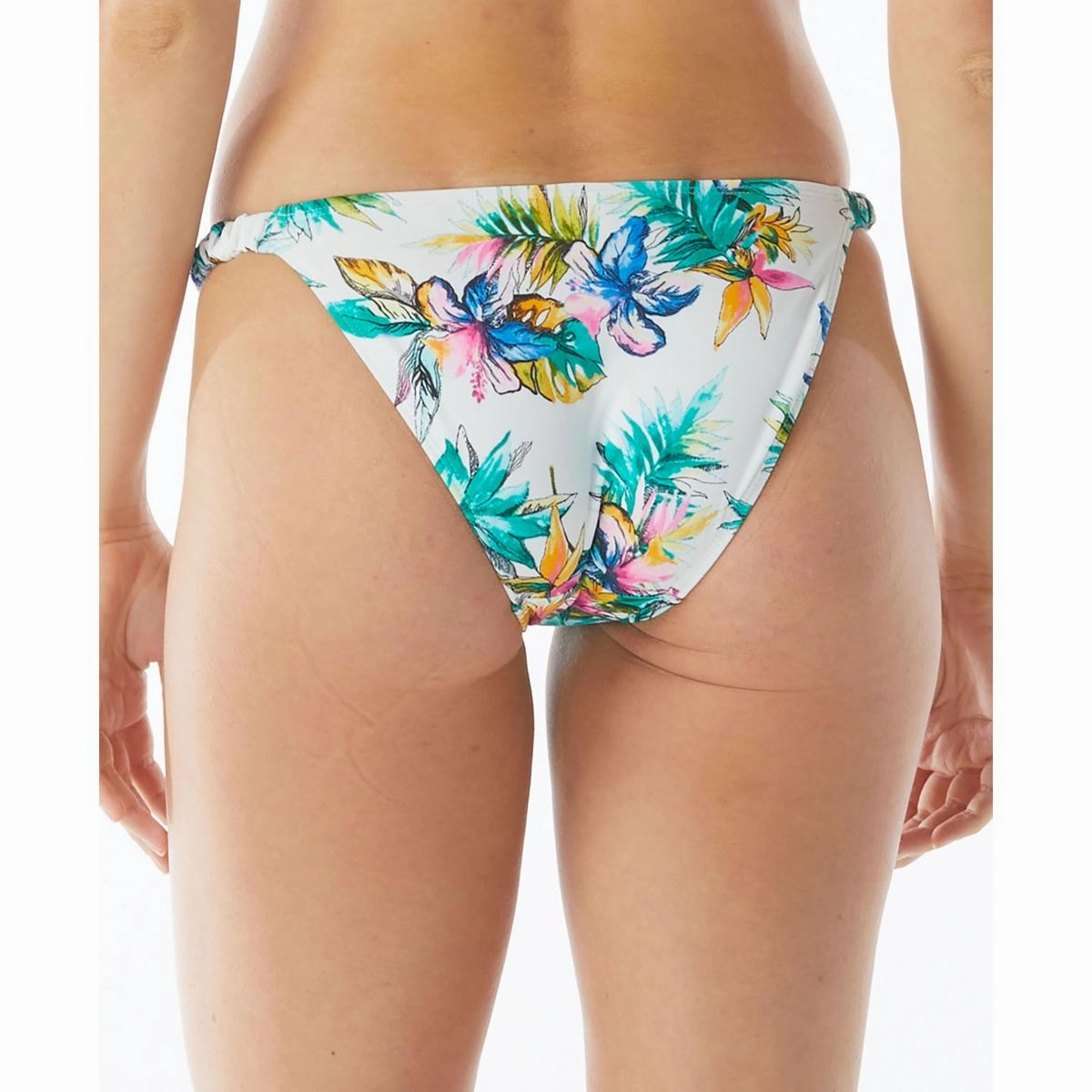 Lizzie Womens Printed Shirred Swim Bottom Separates