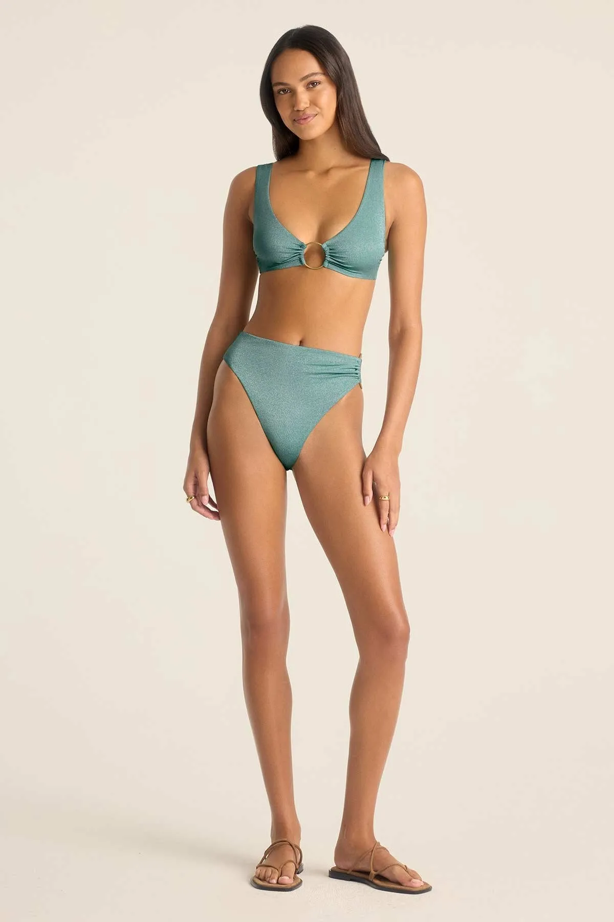 Lolita Bottom - Aqua Metallic
