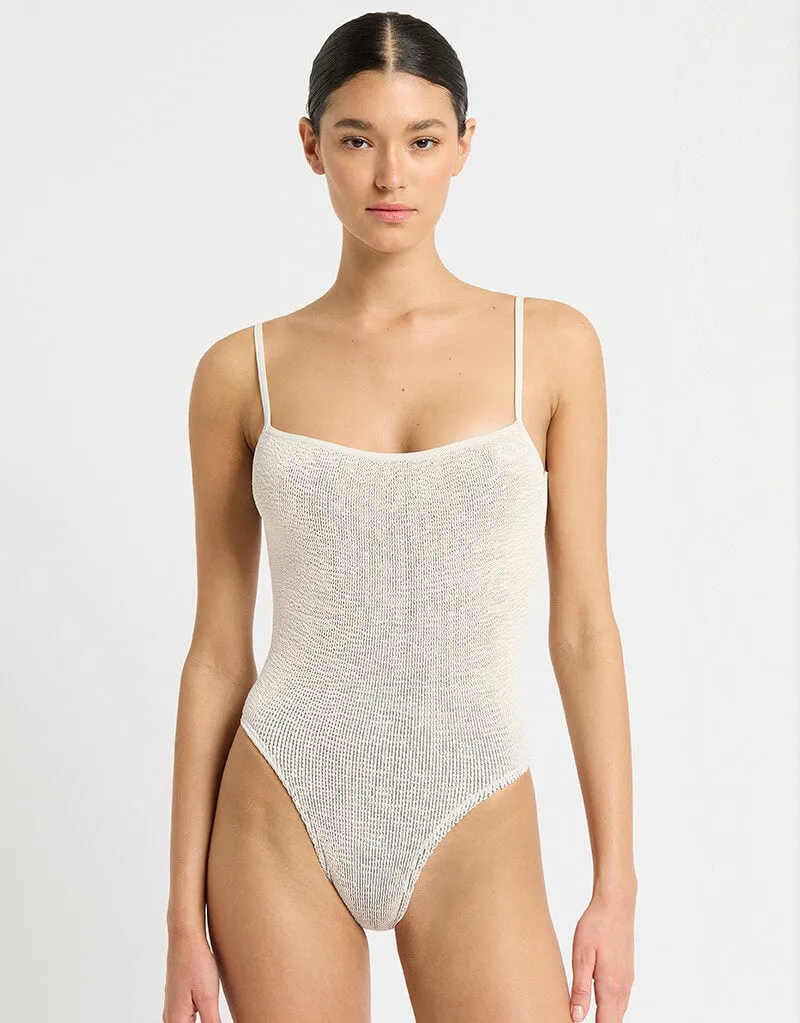 Low Palace One Piece Swimsuit, Coconut Milk
