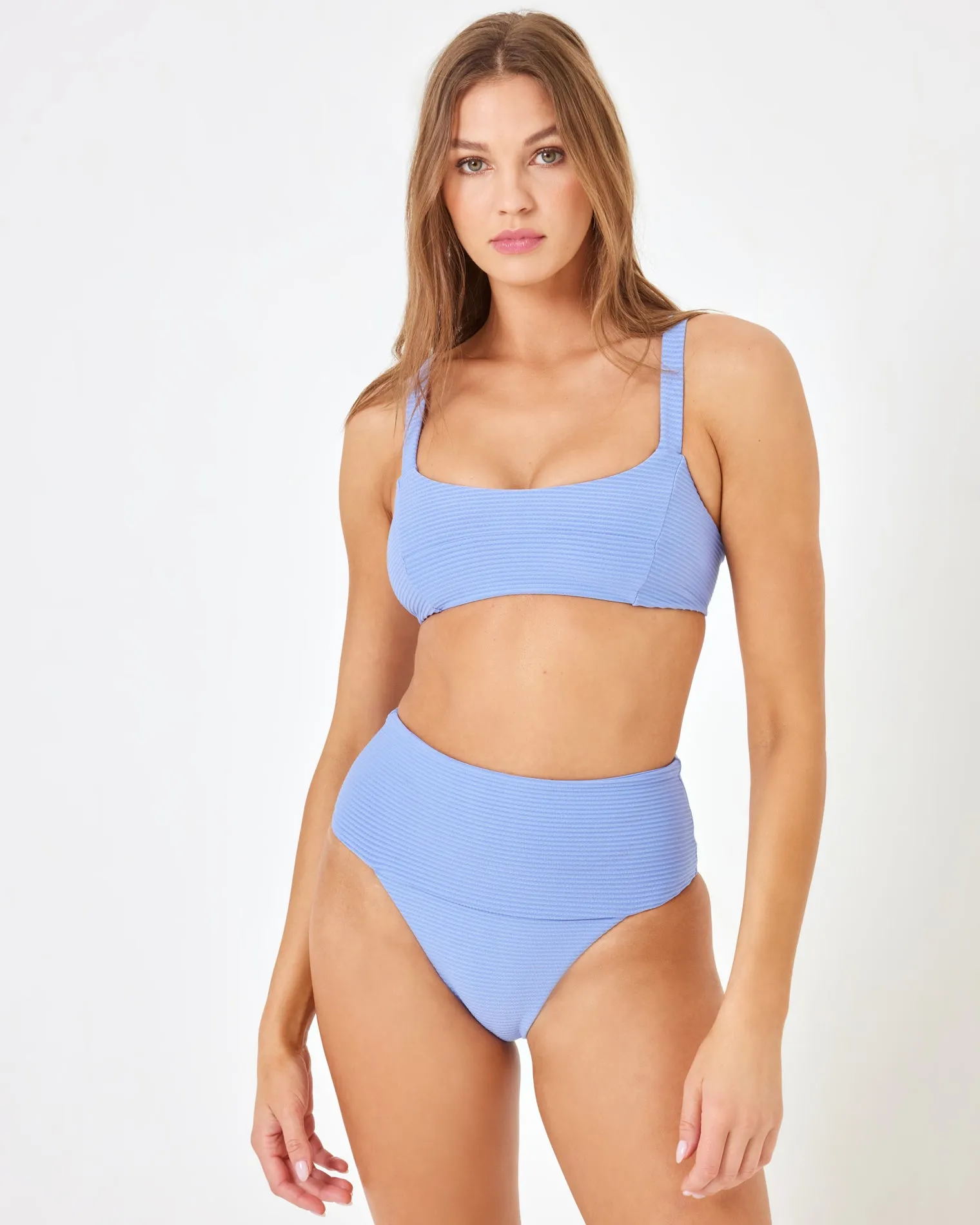 LSPACE X Anthropologie Desi Bikini Bottom - Peri Blue
