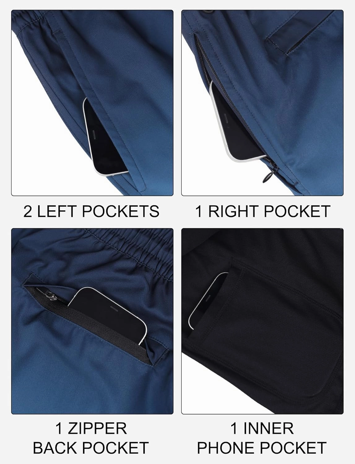 Lzzidou Men Swim Trunks with Compresssion Liner 7 Inch Inseam Board Shorts Bathing Suit with Zipper Pockets