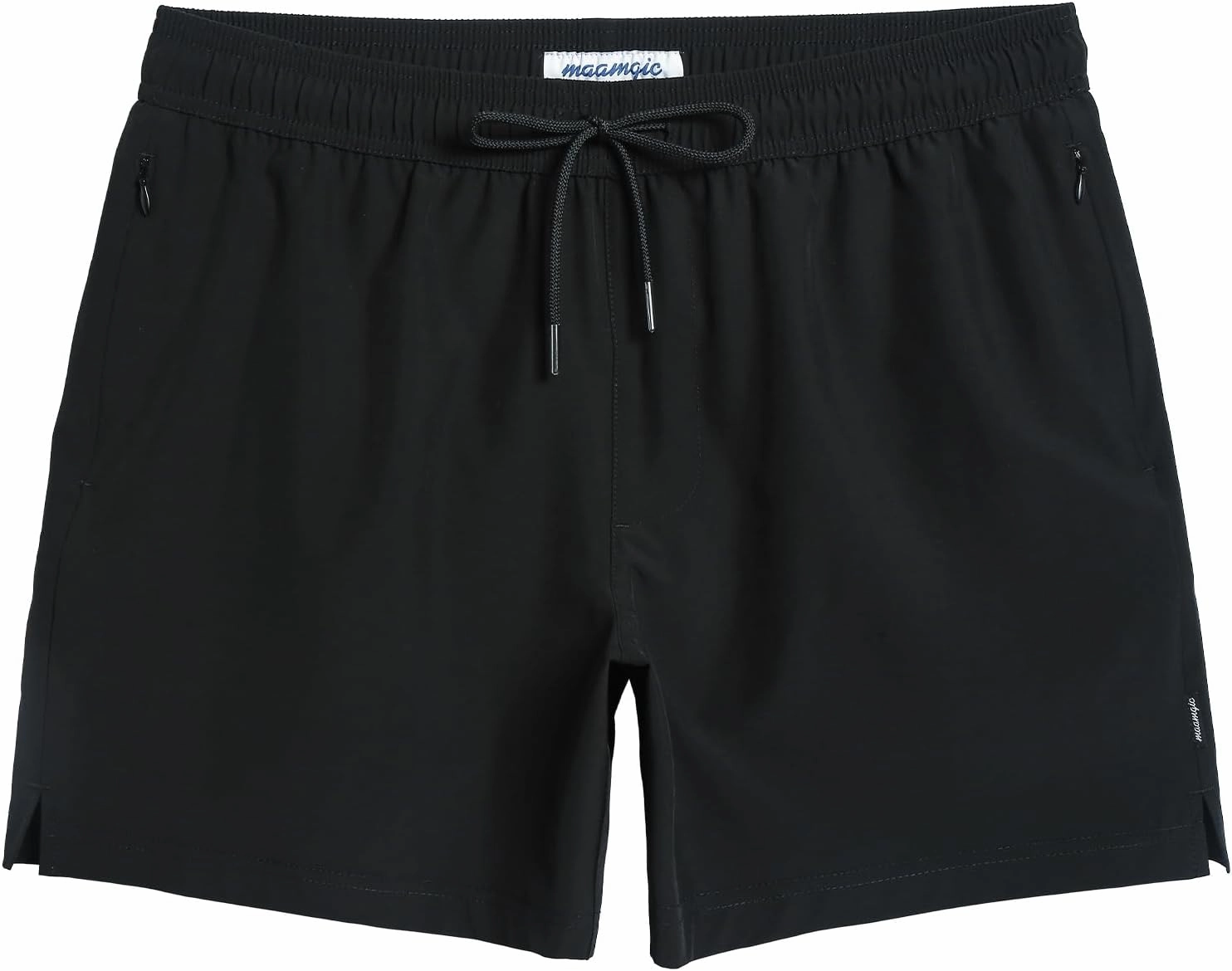 maamgic Mens Swim Trunks 5" Quick Dry Beach Shorts Stretch Swimming Trunks Shorts with Mesh Lining Zip Pockets