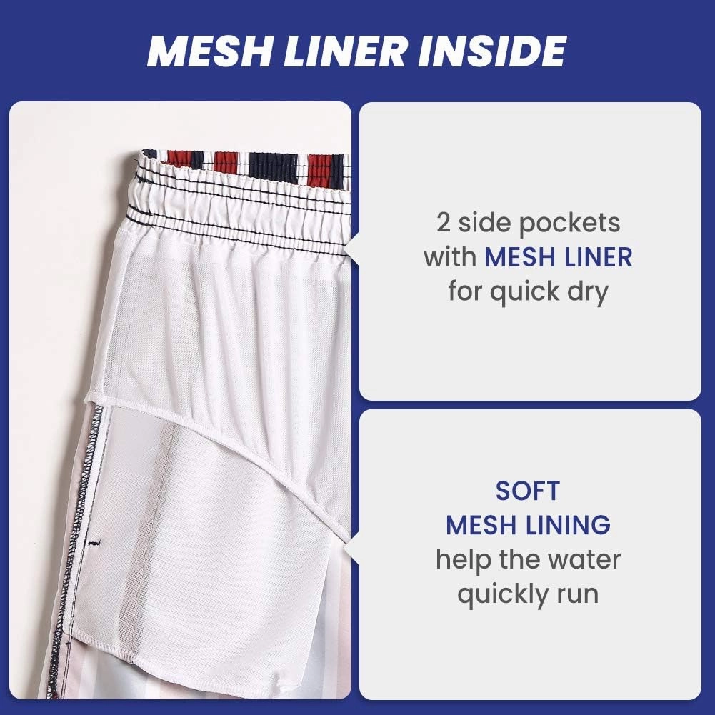 maamgic Mens Swim Trunks 5" with Mesh Lining Quick Dry Bathing Suits for Men Swim Shorts Swimwear