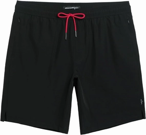 maamgic Mens Swim Trunks 9 Inch with Mesh Lining Bathing Suit Stretch Board Shorts with Zip Pockets for Swimming Shark