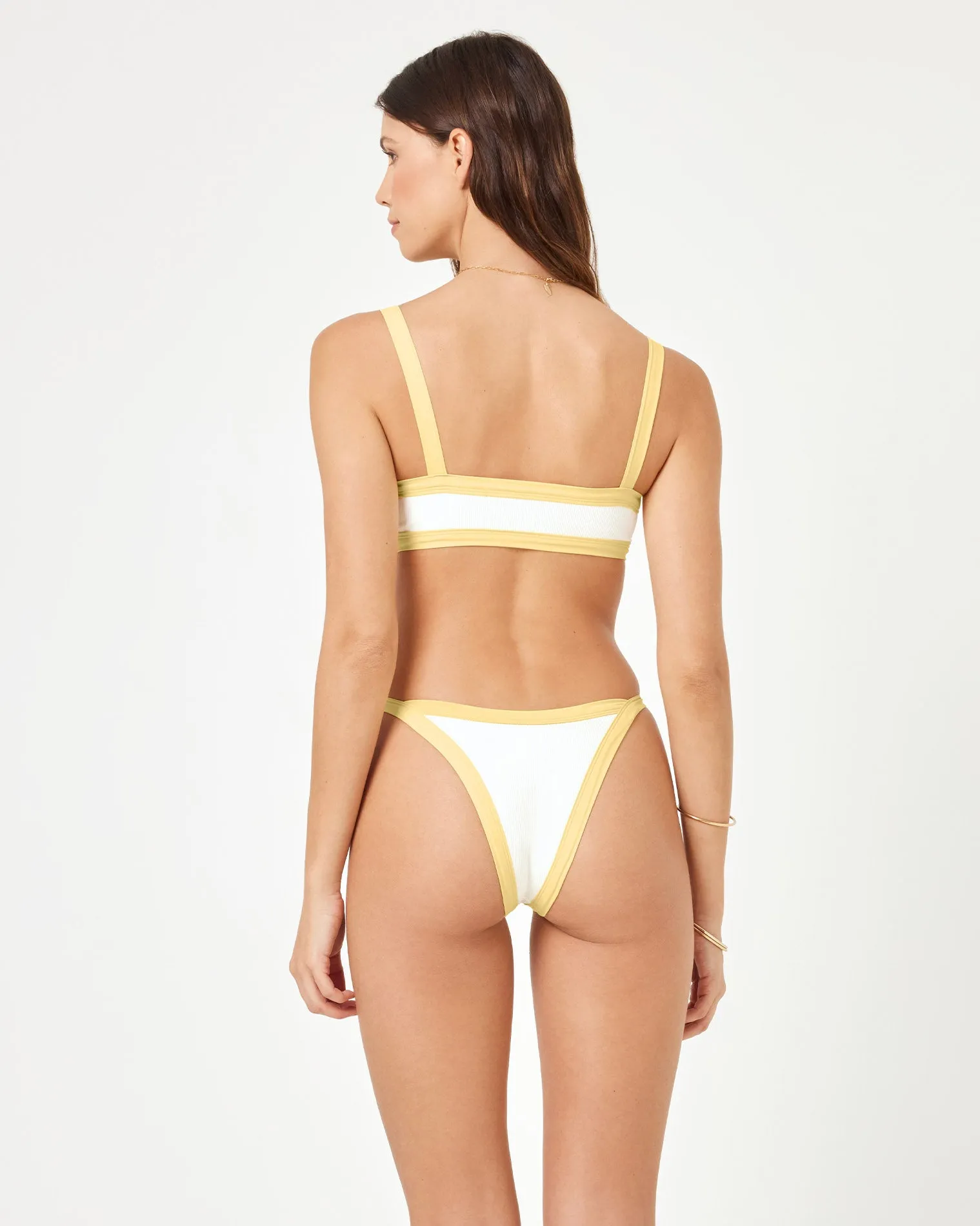 Mackenzie Bikini Bottom - Cream-Daisy