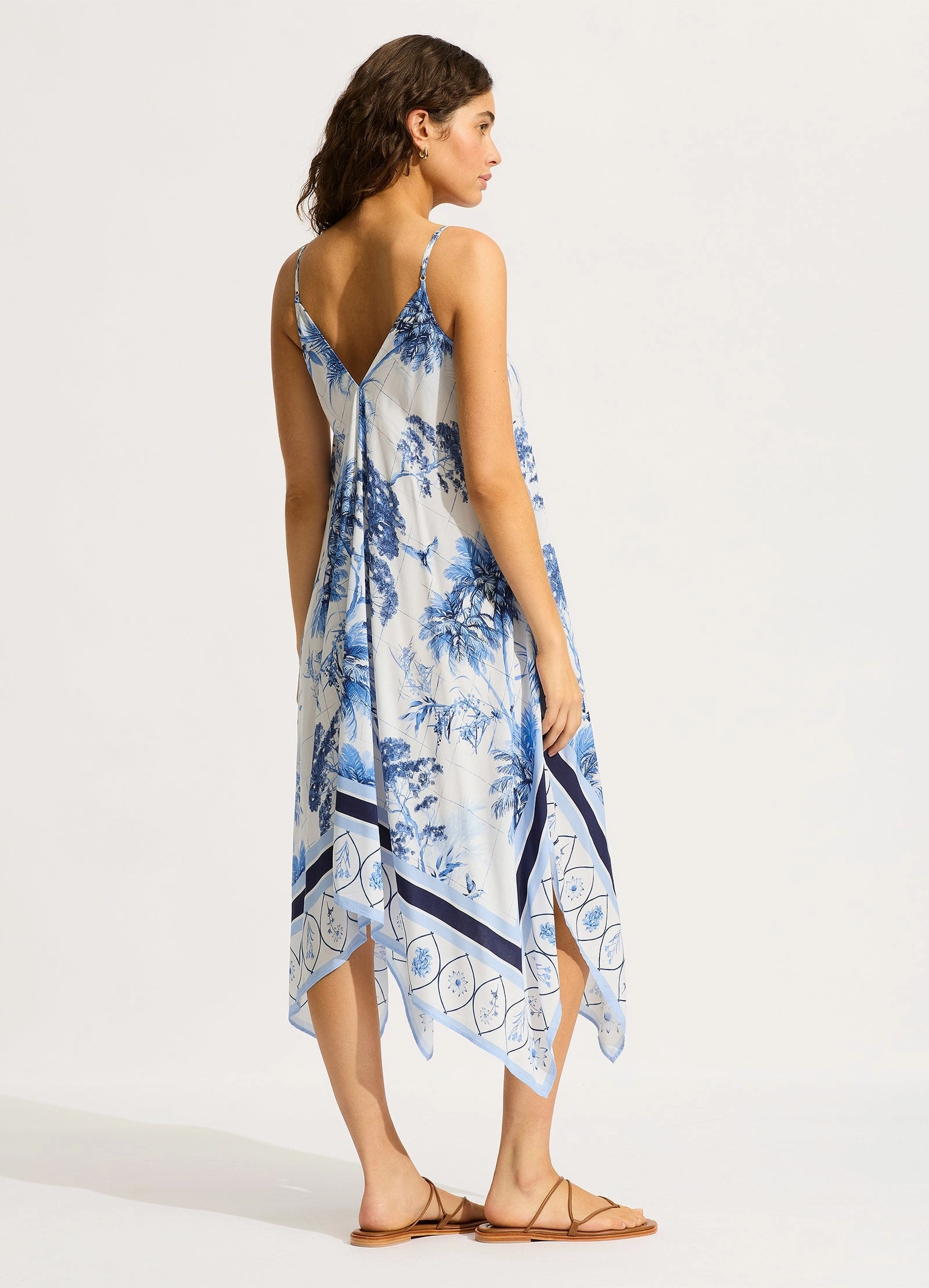 Marbella Scarf Dress - White