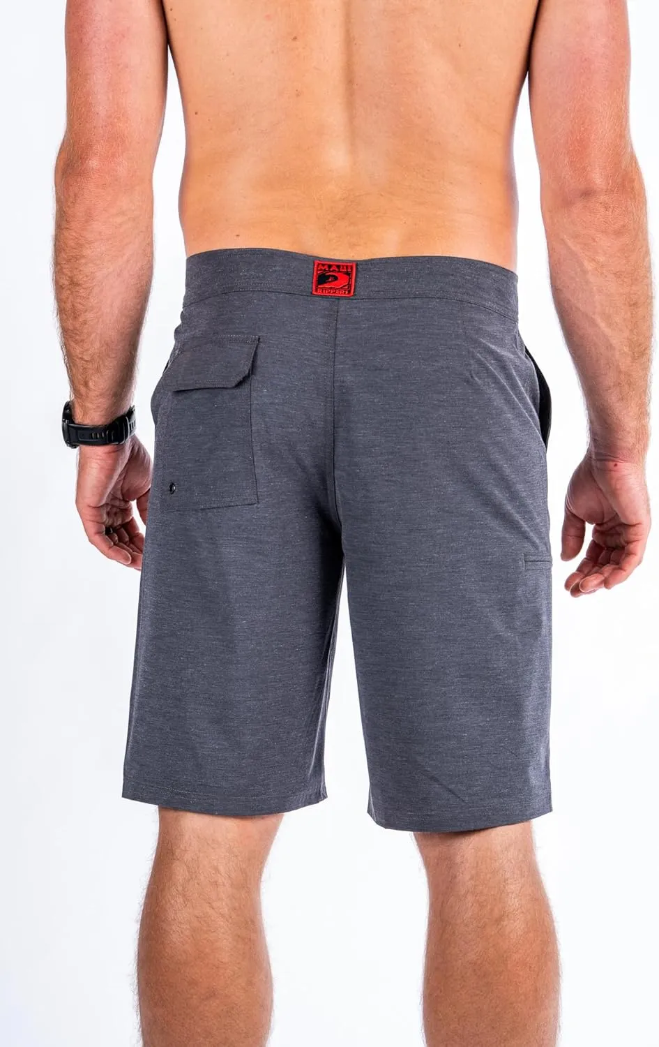 Maui Rippers Mens 21" Board Short Swim Trunks 4-Way Stretch with Large Pockets
