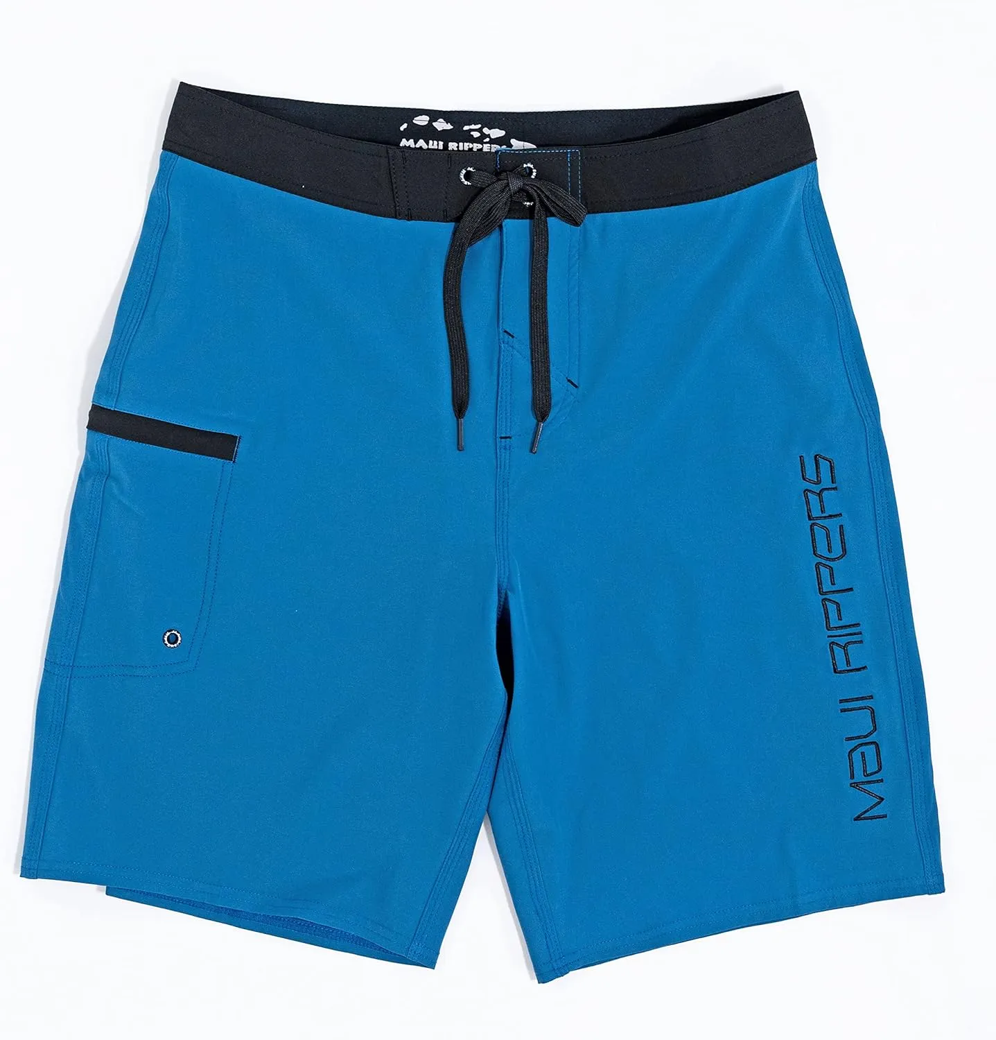 Maui Rippers Mens 21" Board Short Swim Trunks 4-Way Stretch with Large Pockets