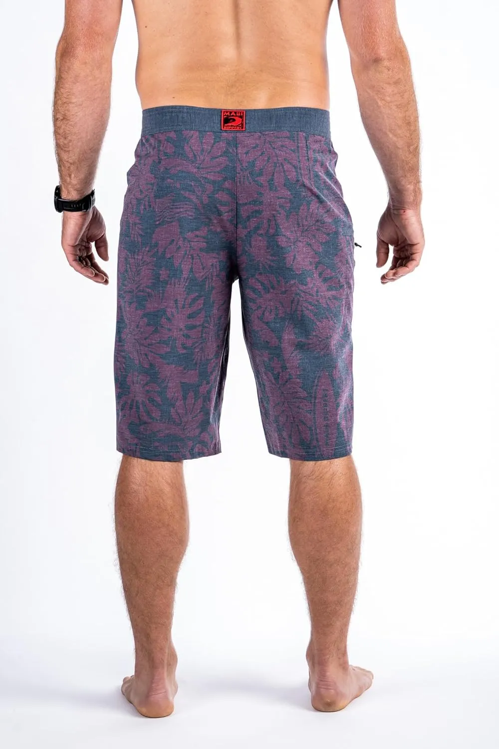 Maui Rippers Very Long 4 Way Stretch Boardshorts 24 Inch Outseam